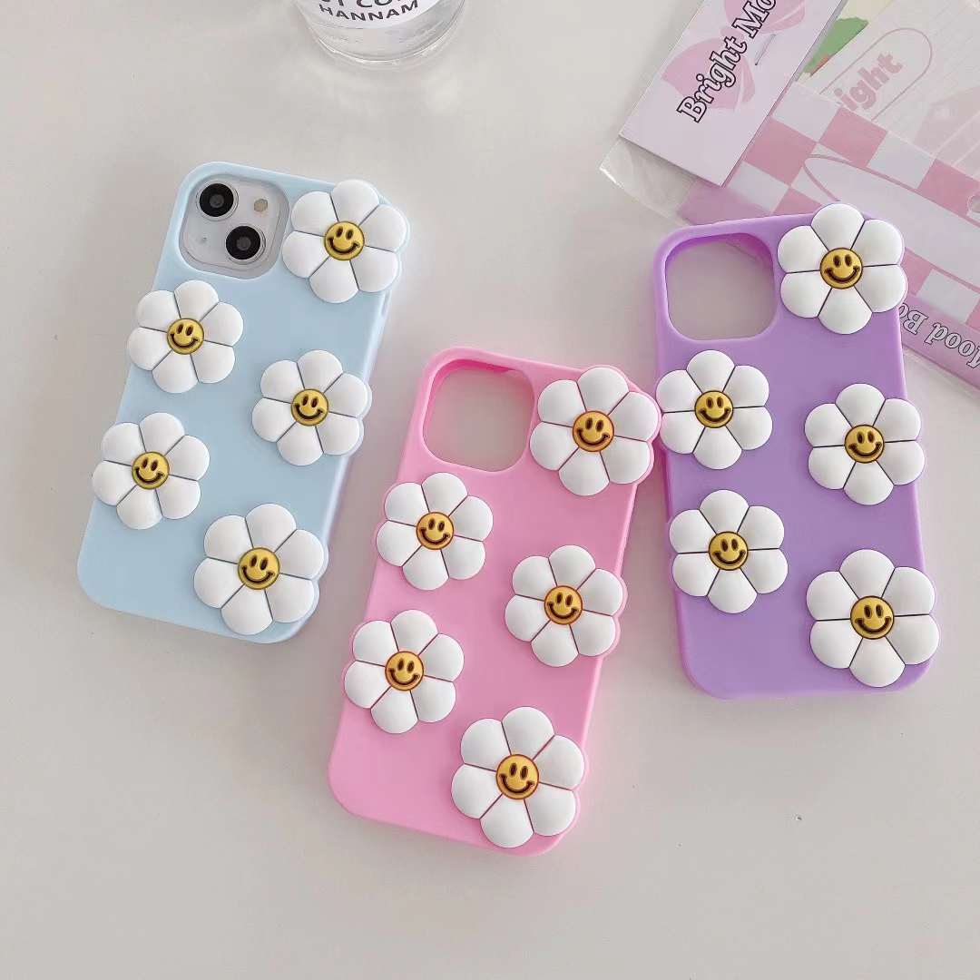 Smiling Flower Silicon Phone Cases