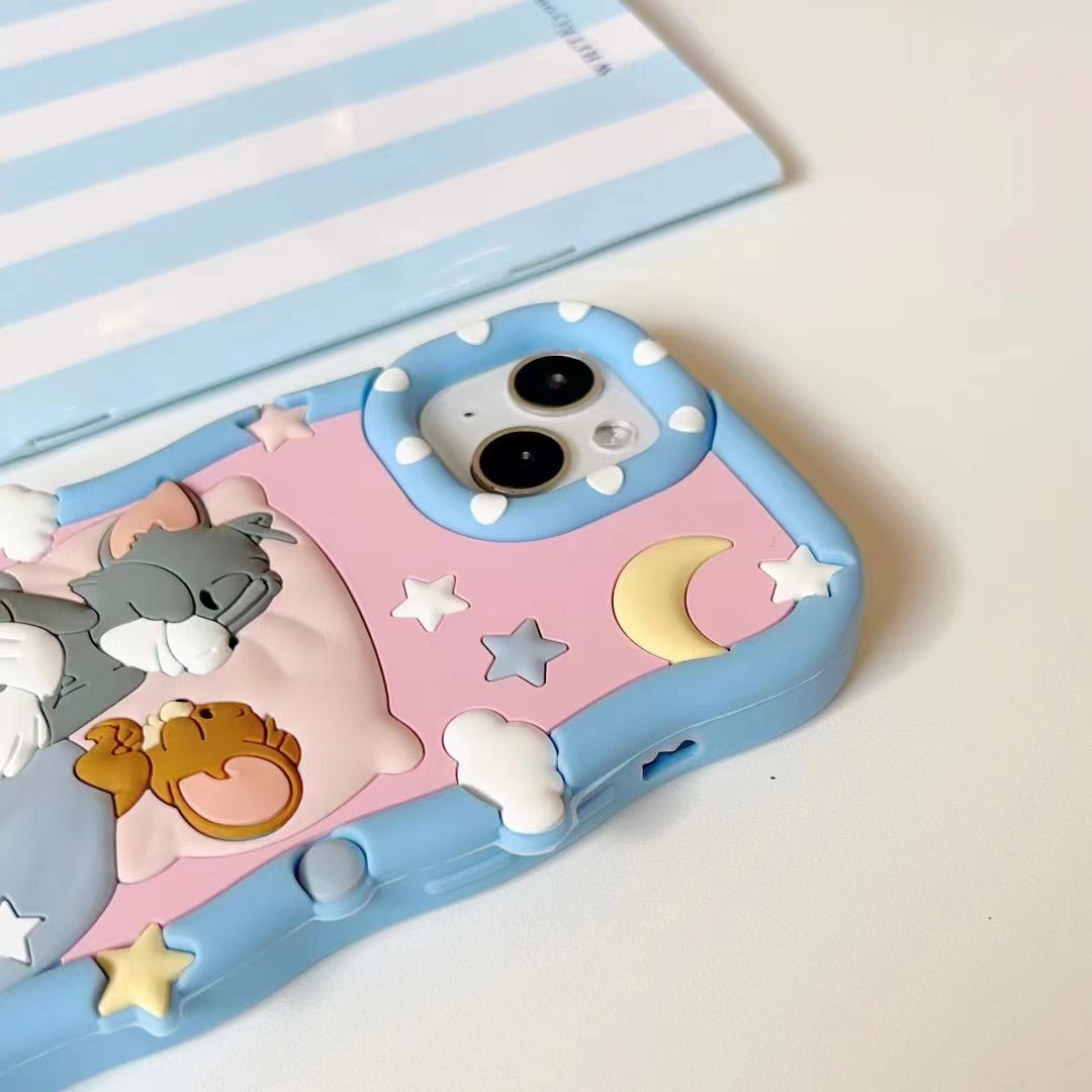 Sleeping Tom & Jerry Silicon Phone Cases