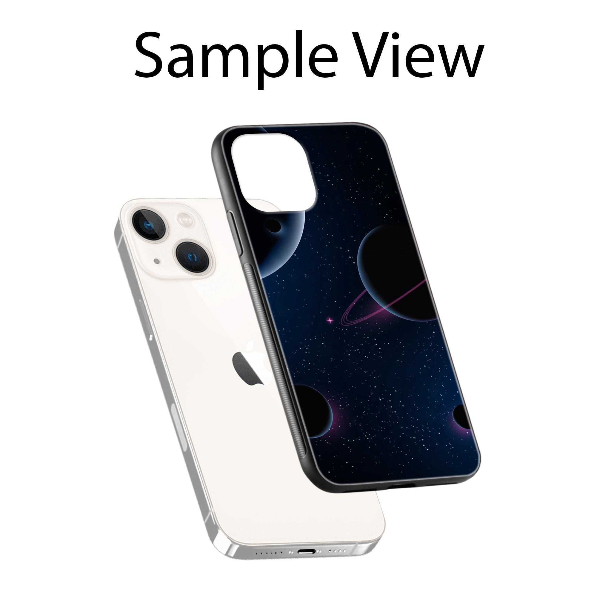 Buy Night Space Glass/Metal Back Mobile Phone Case/Cover For iPhone 15 Online