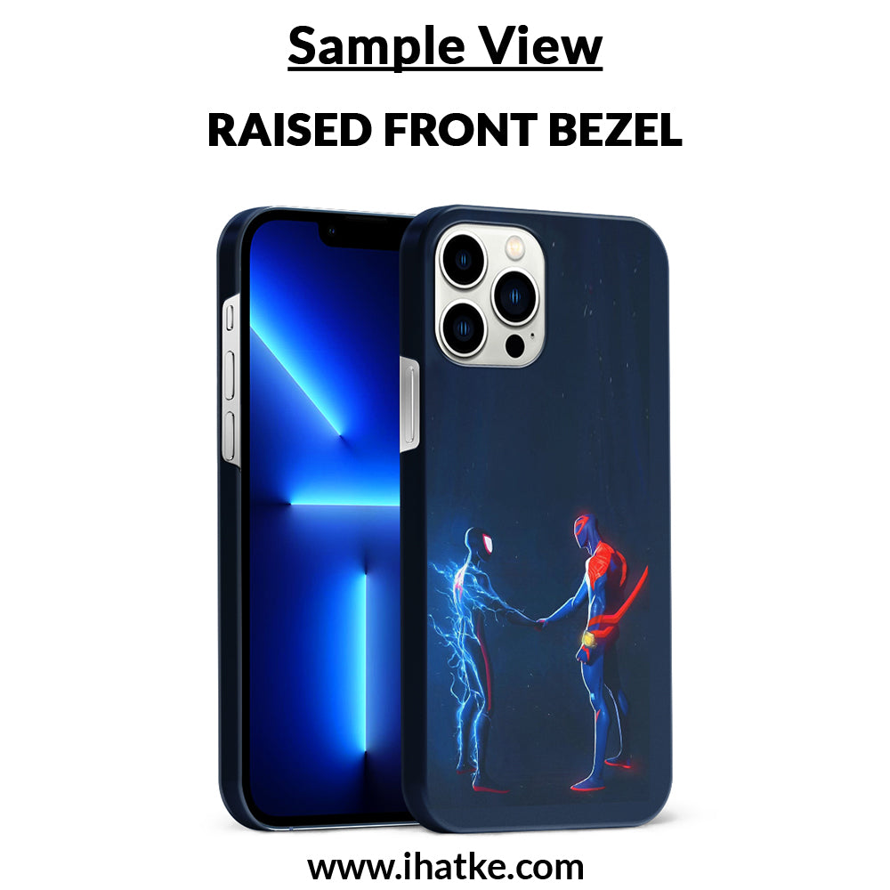 Buy Miles Morales Meet With Spiderman Hard Back Mobile Phone Case Cover For Poco C55 Online