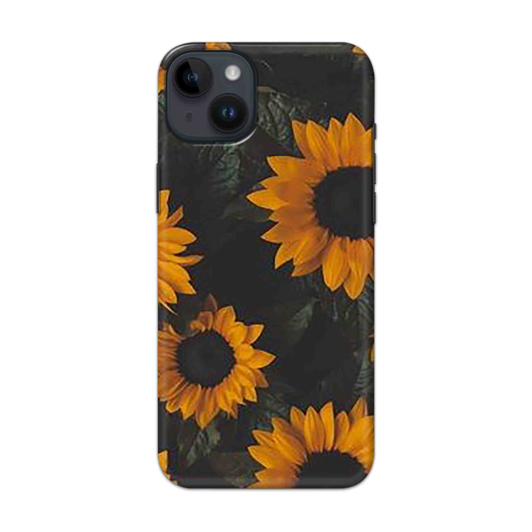 Buy Yellow Sunflower Hard Back Mobile Phone Case Cover For iPhone 14 Online