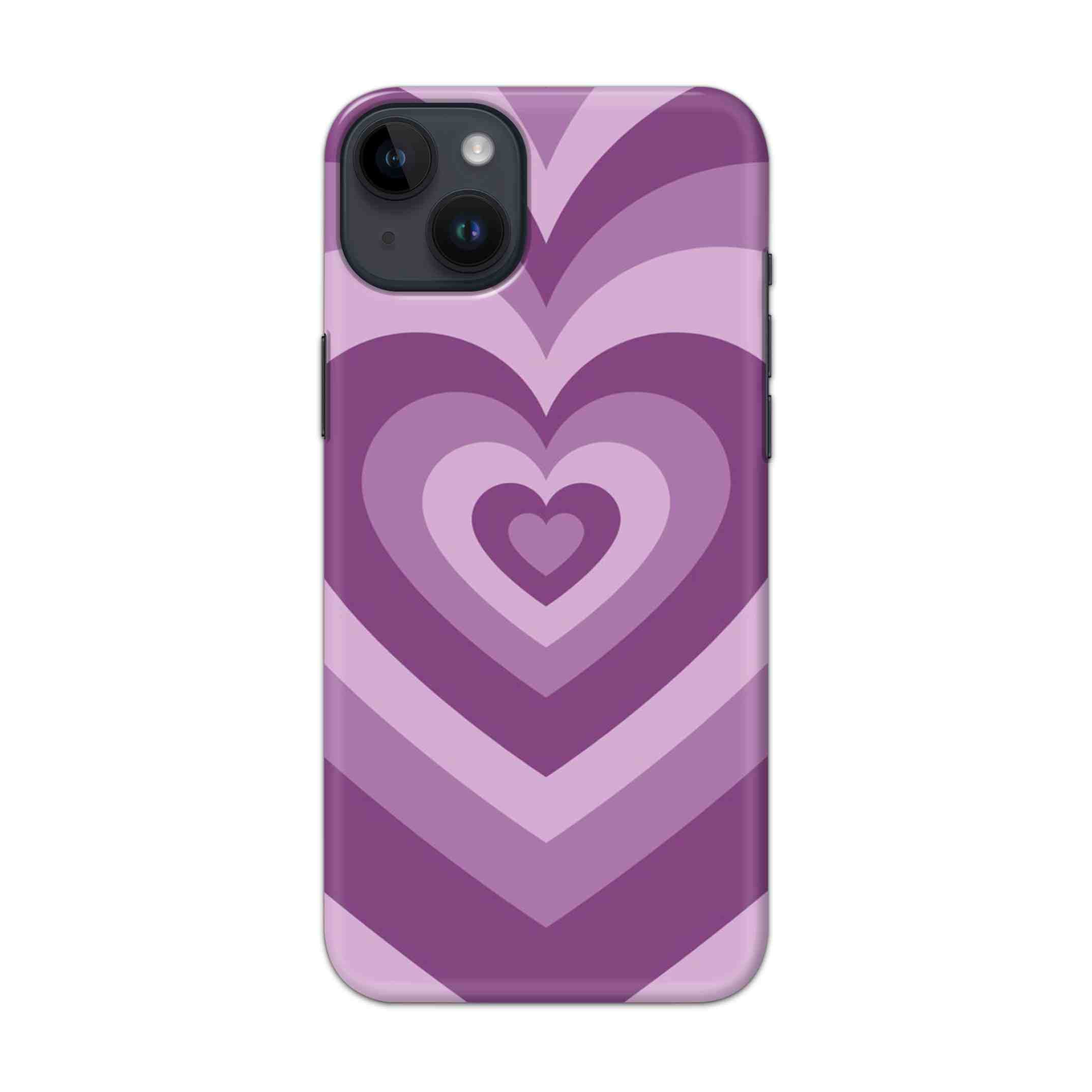 Buy Purple Heart Hard Back Mobile Phone Case Cover For iPhone 14 Online
