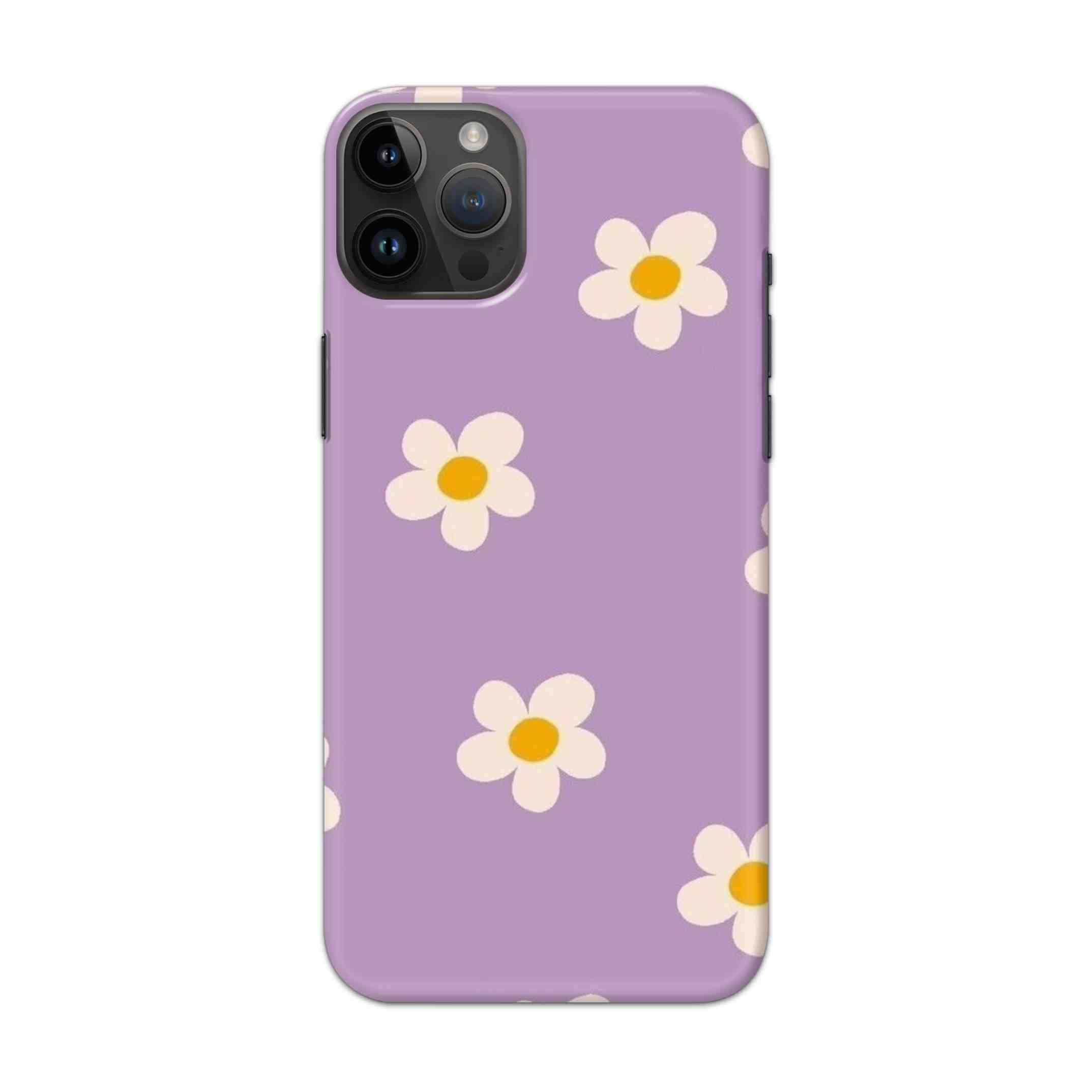 Buy Purple Flower Hard Back Mobile Phone Case Cover For iPhone 14 Pro Online