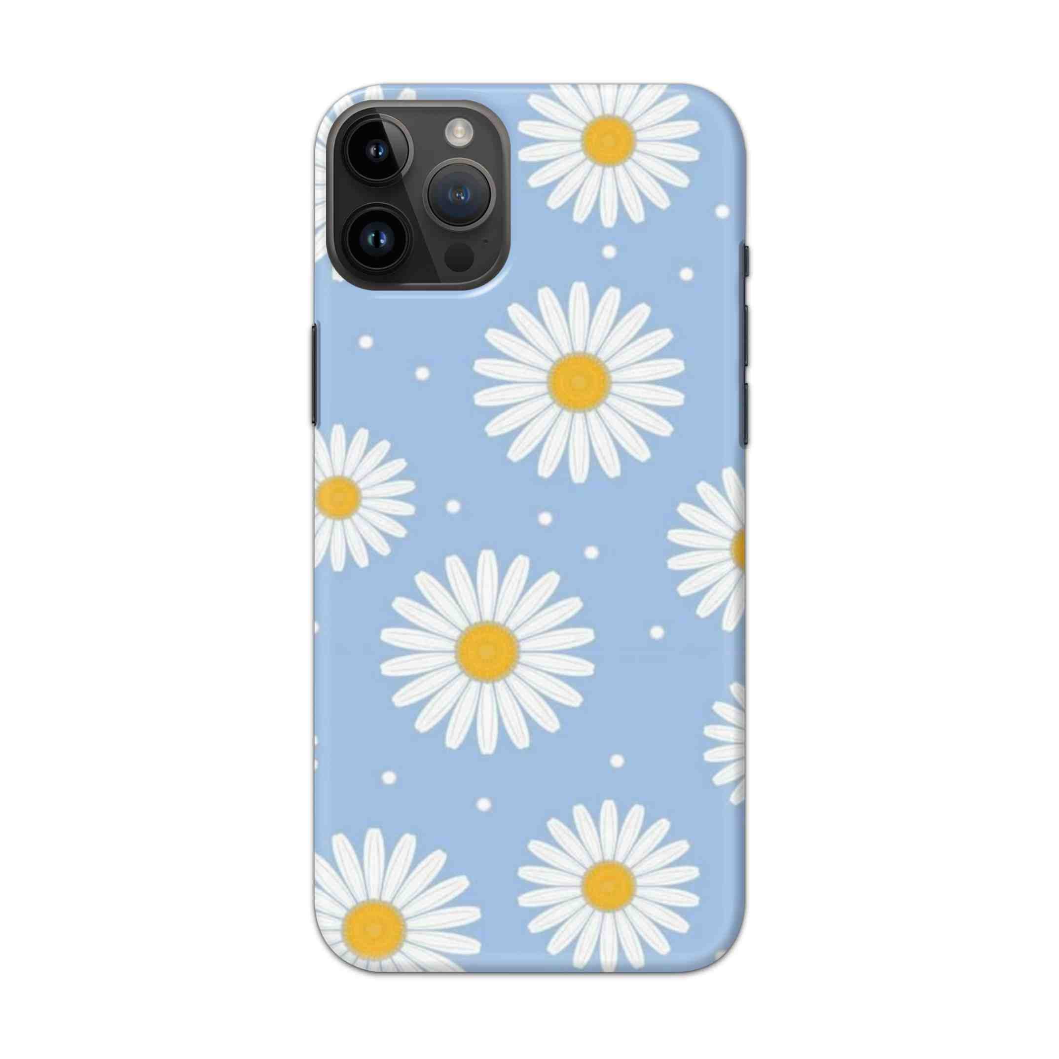 Buy White Sunflower Hard Back Mobile Phone Case Cover For iPhone 14 Pro Online
