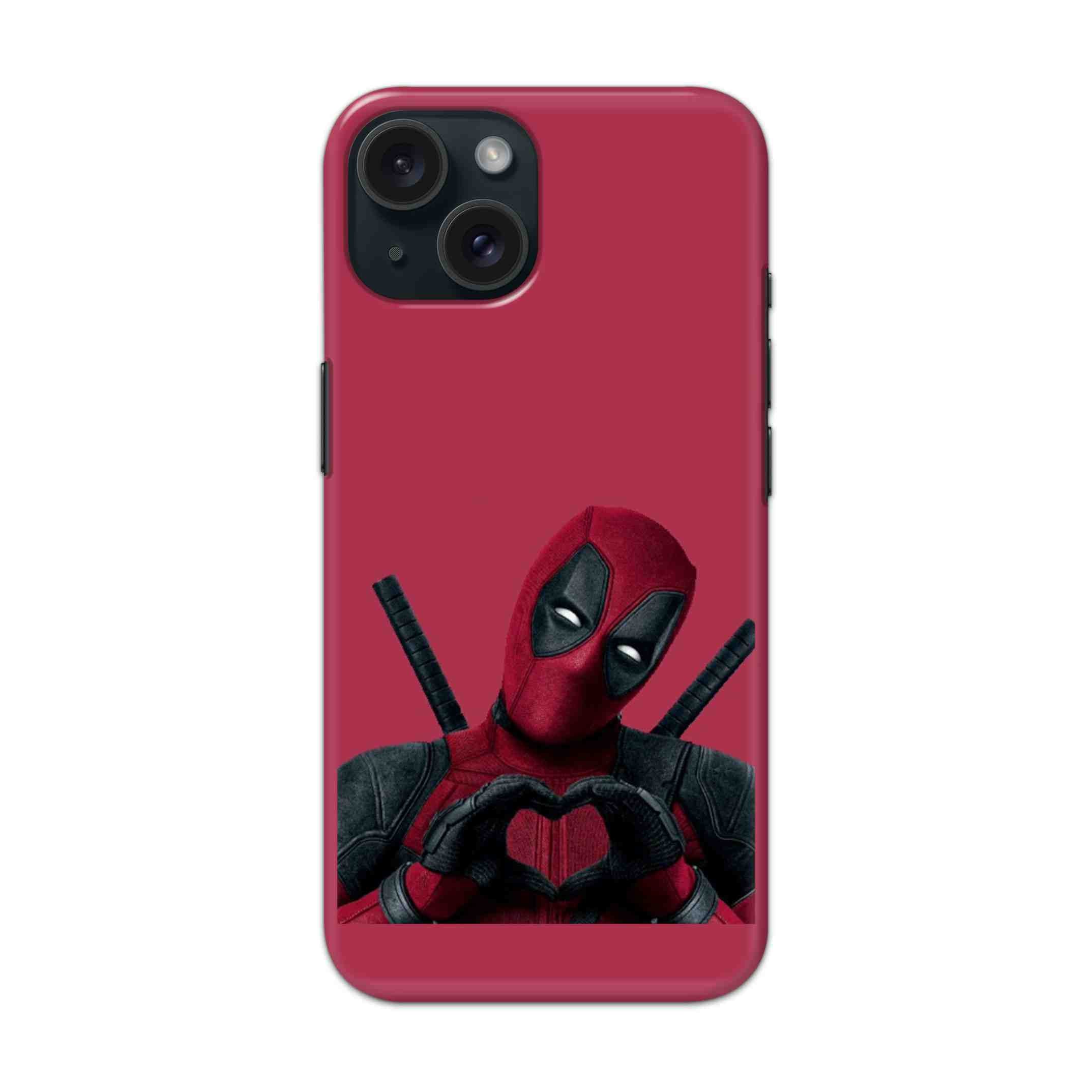 Buy Deadpool Heart Hard Back Mobile Phone Case/Cover For iPhone 15 Online