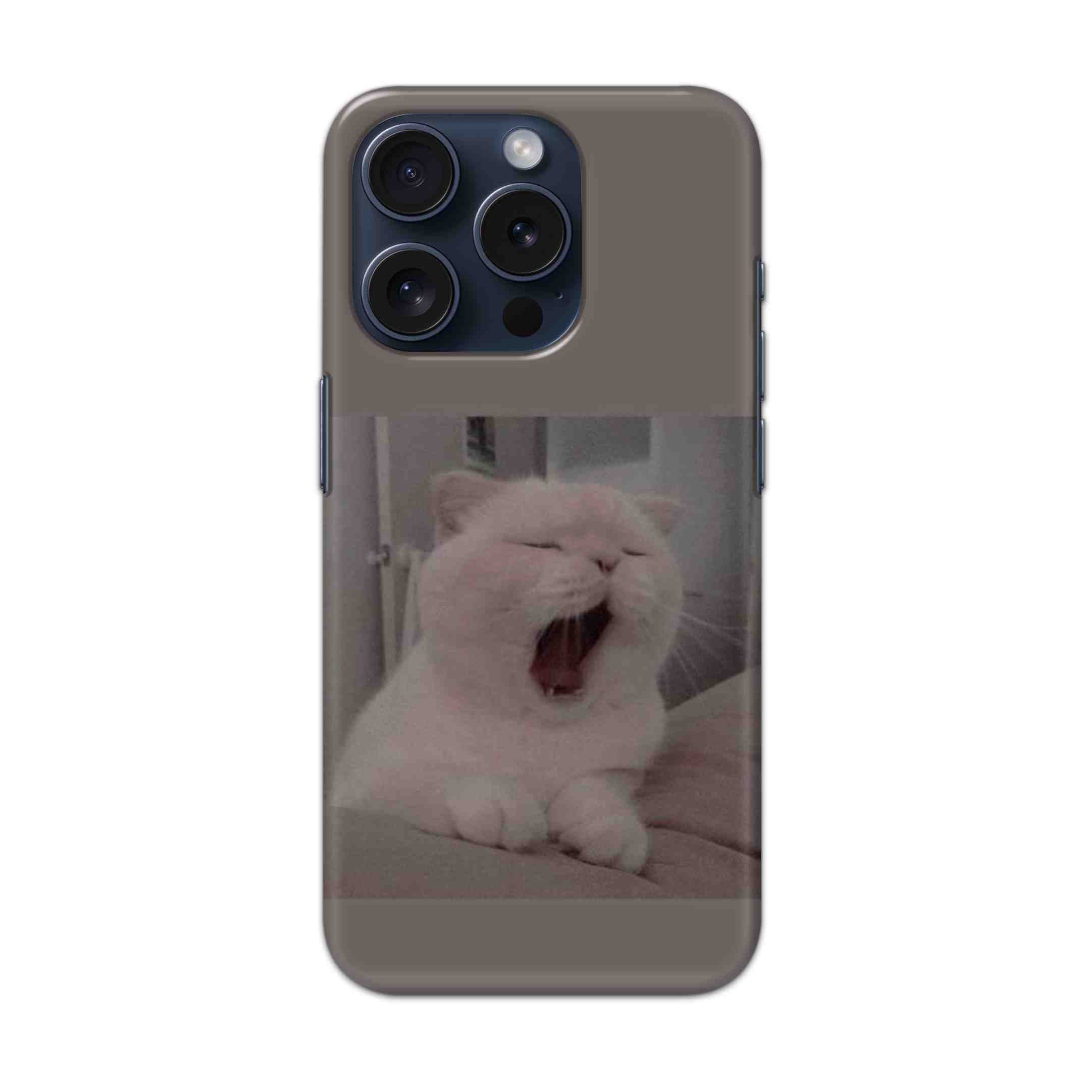 Buy Cute Cat Hard Back Mobile Phone Case Cover For Apple iPhone 15 Pro Online