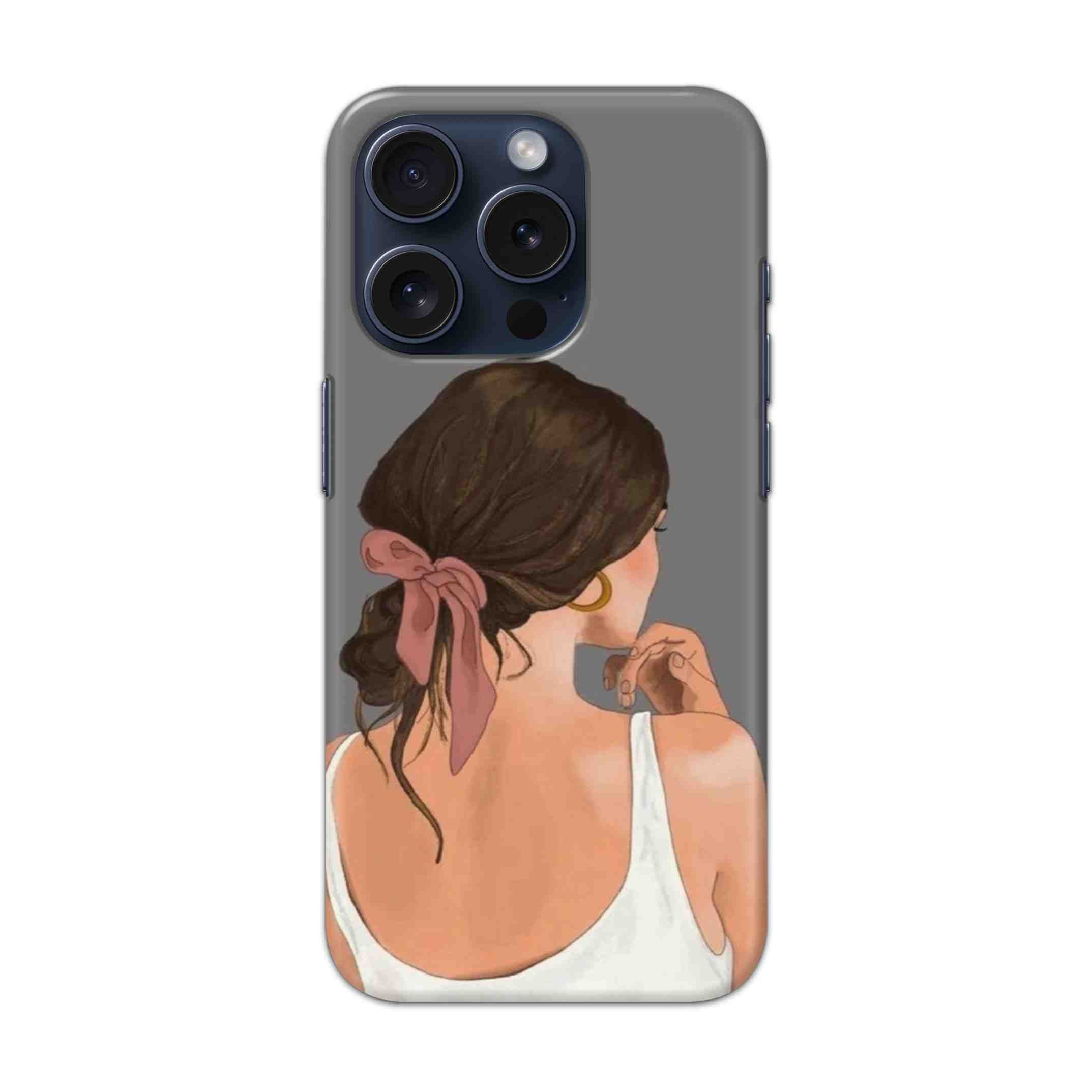 Buy Thinking Girl Hard Back Mobile Phone Case Cover For Apple iPhone 15 Pro Online