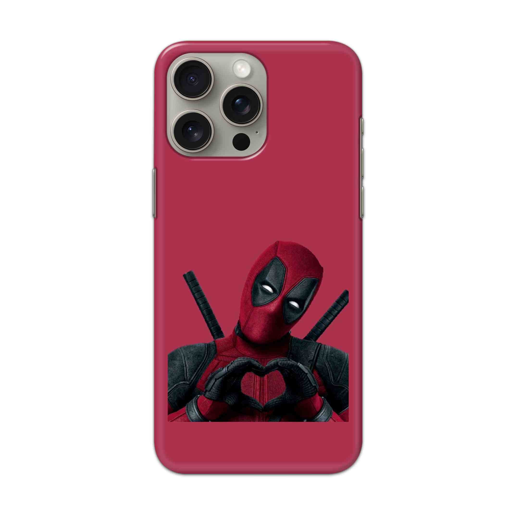 Buy Deadpool Heart Hard Back Mobile Phone Case/Cover For iPhone 15 Pro Max Online