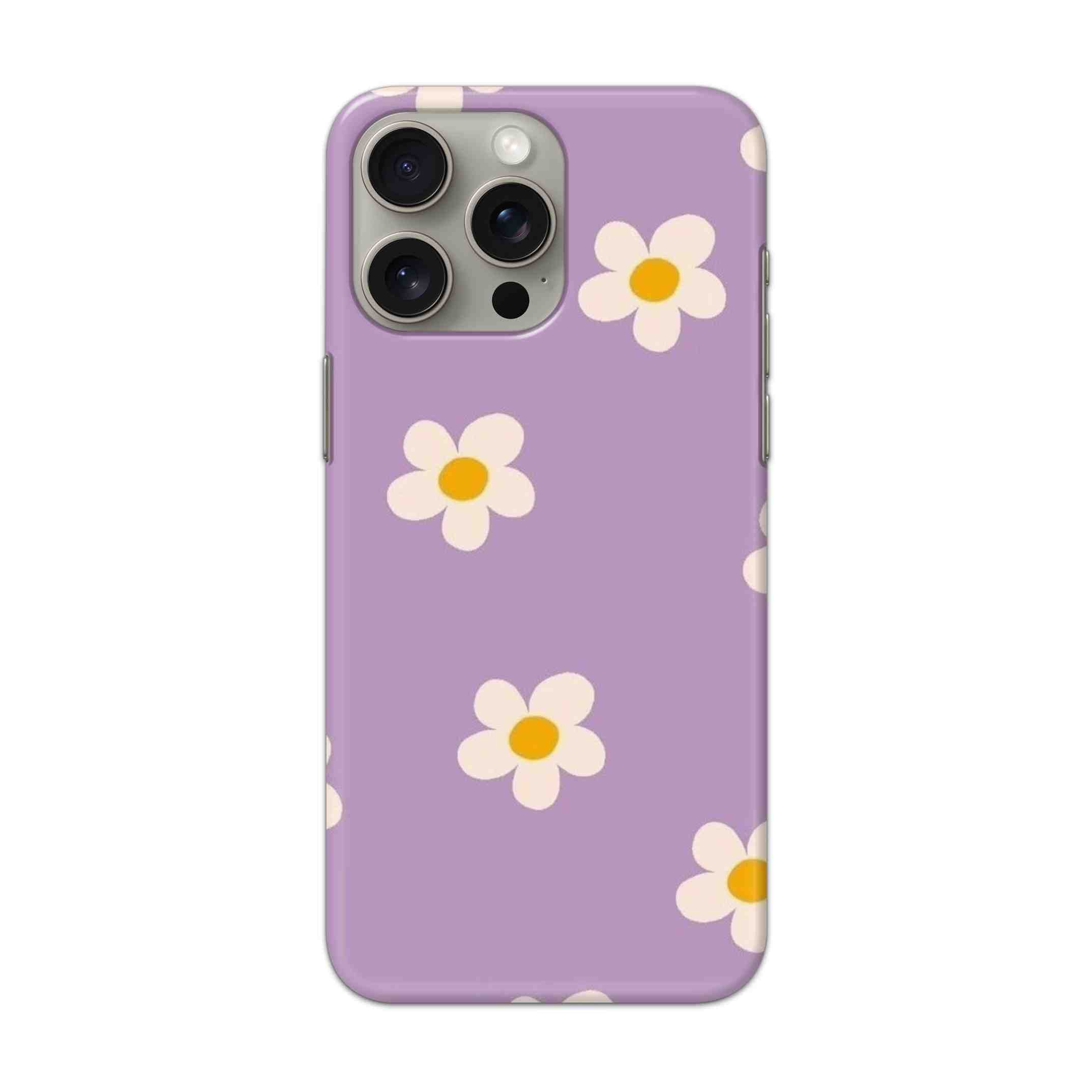 Buy Purple Flower Hard Back Mobile Phone Case Cover For Apple iPhone 15 Pro Max Online