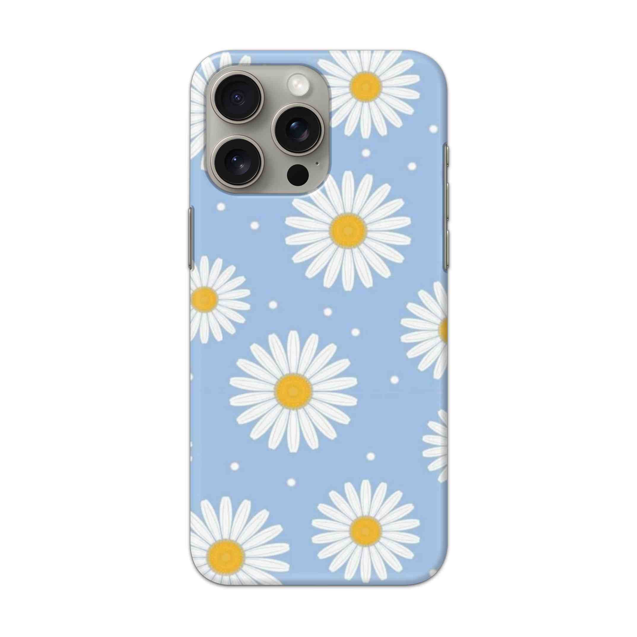 Buy White Sunflower Hard Back Mobile Phone Case Cover For Apple iPhone 15 Pro Max Online