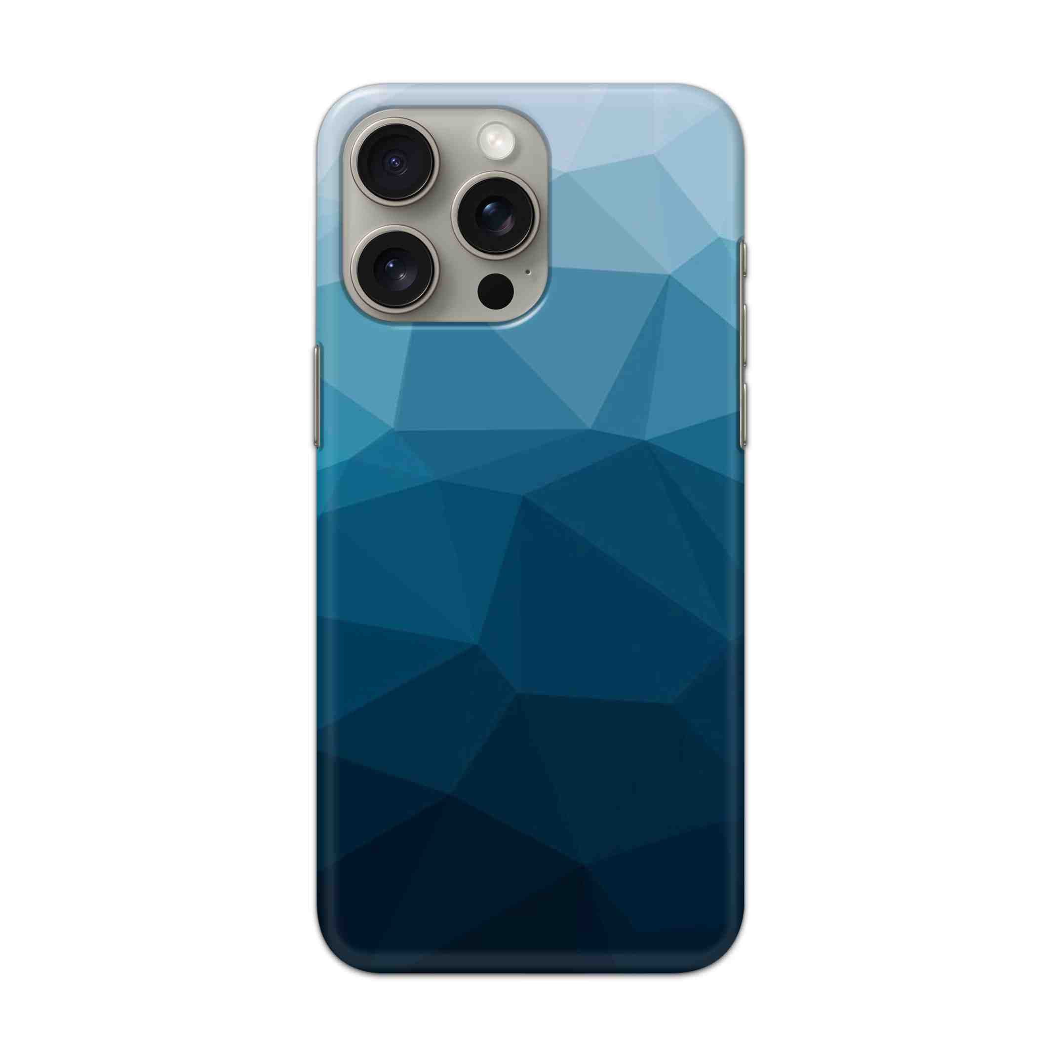 Buy Blue Texture Hard Back Mobile Phone Case Cover For Apple iPhone 15 Pro Max Online