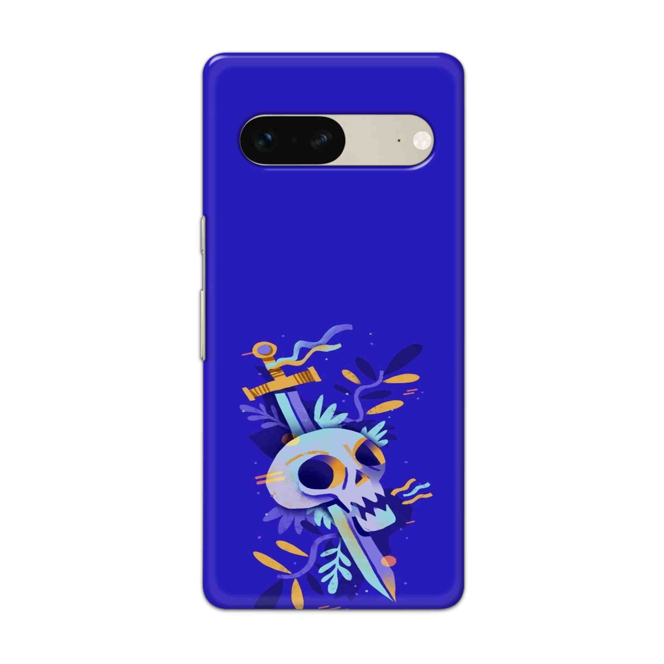 Buy Blue Skull Hard Back Mobile Phone Case Cover For Google Pixel 7 Online