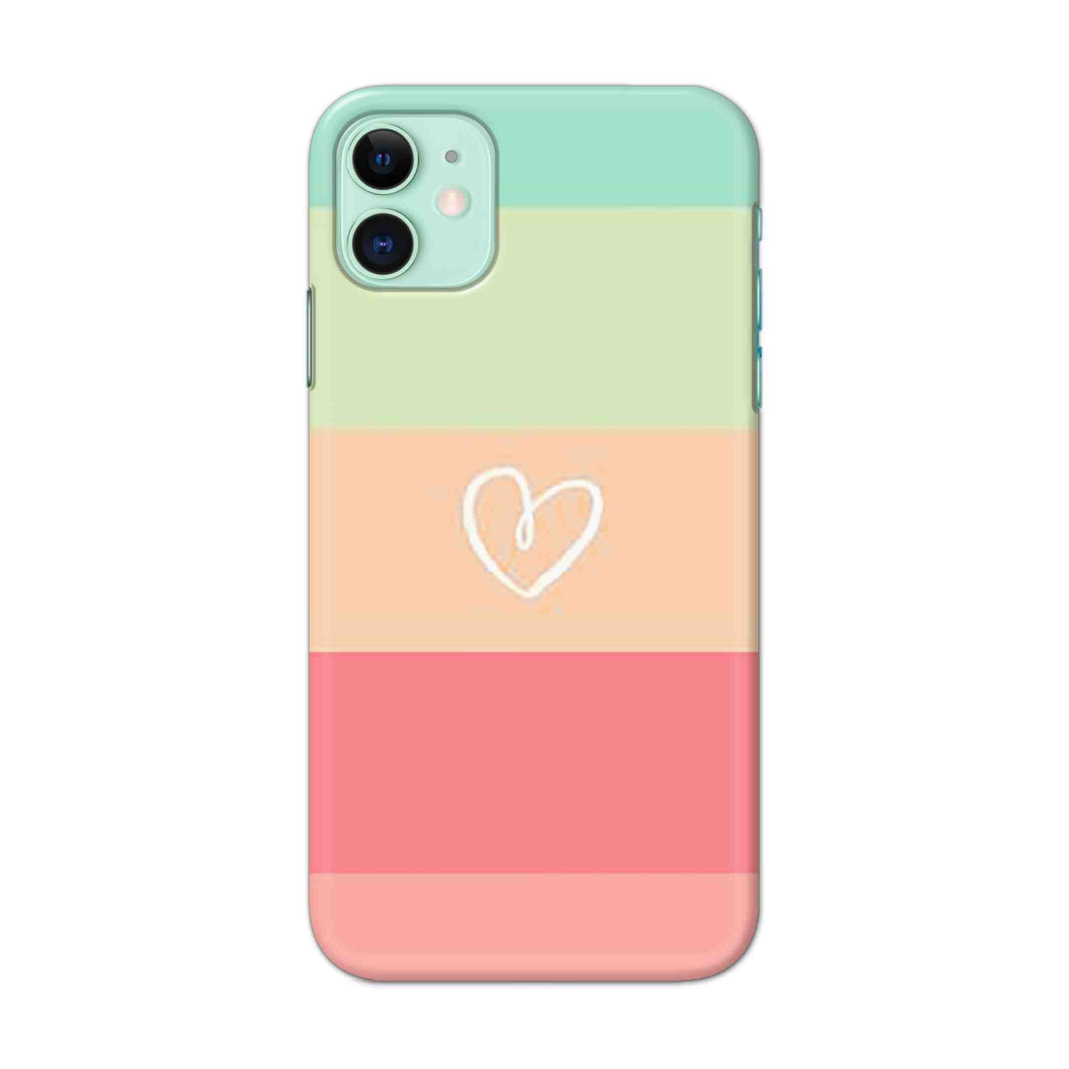 Buy Rainbow Heart Hard Back Mobile Phone Case Cover For iPhone 11 Online