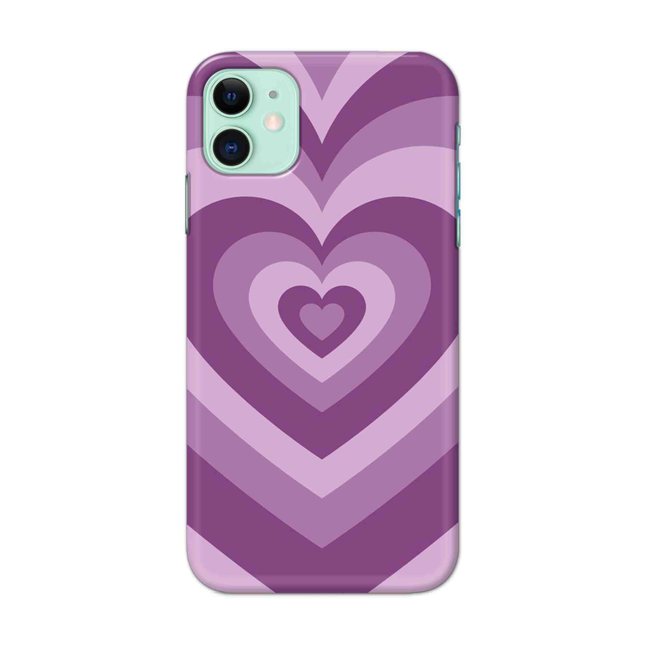 Buy Purple Heart Hard Back Mobile Phone Case Cover For iPhone 11 Online