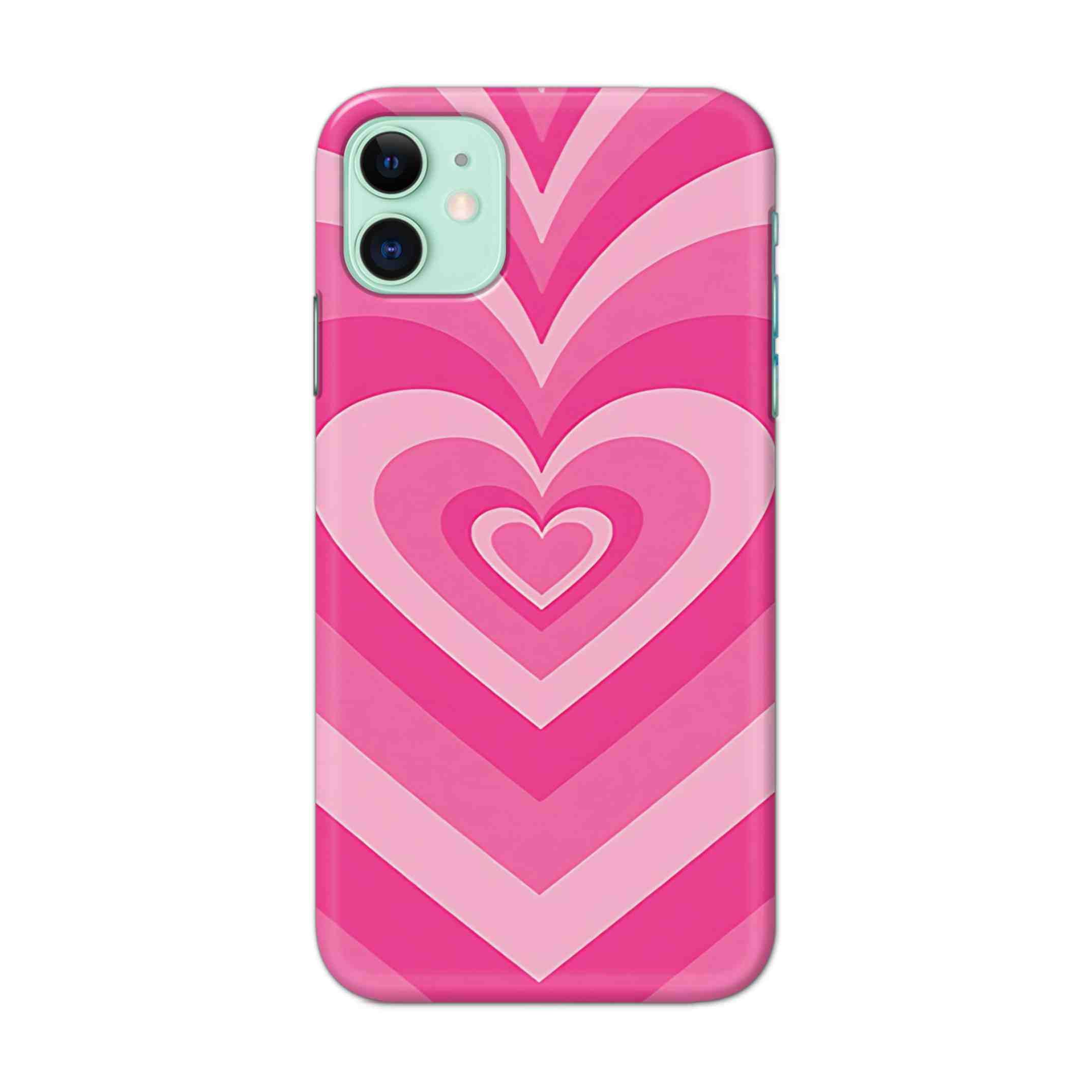 Buy Pink Heart Hard Back Mobile Phone Case Cover For iPhone 11 Online