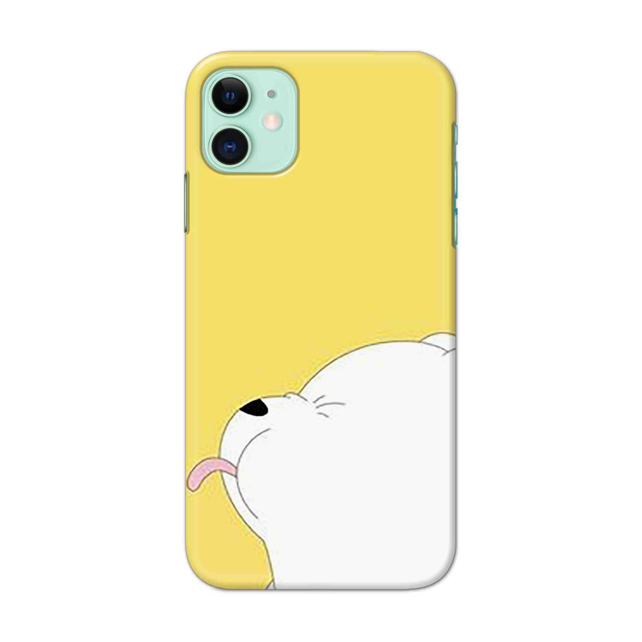 Buy White Bear In Yellow Hard Back Mobile Phone Case Cover For iPhone 11 Online