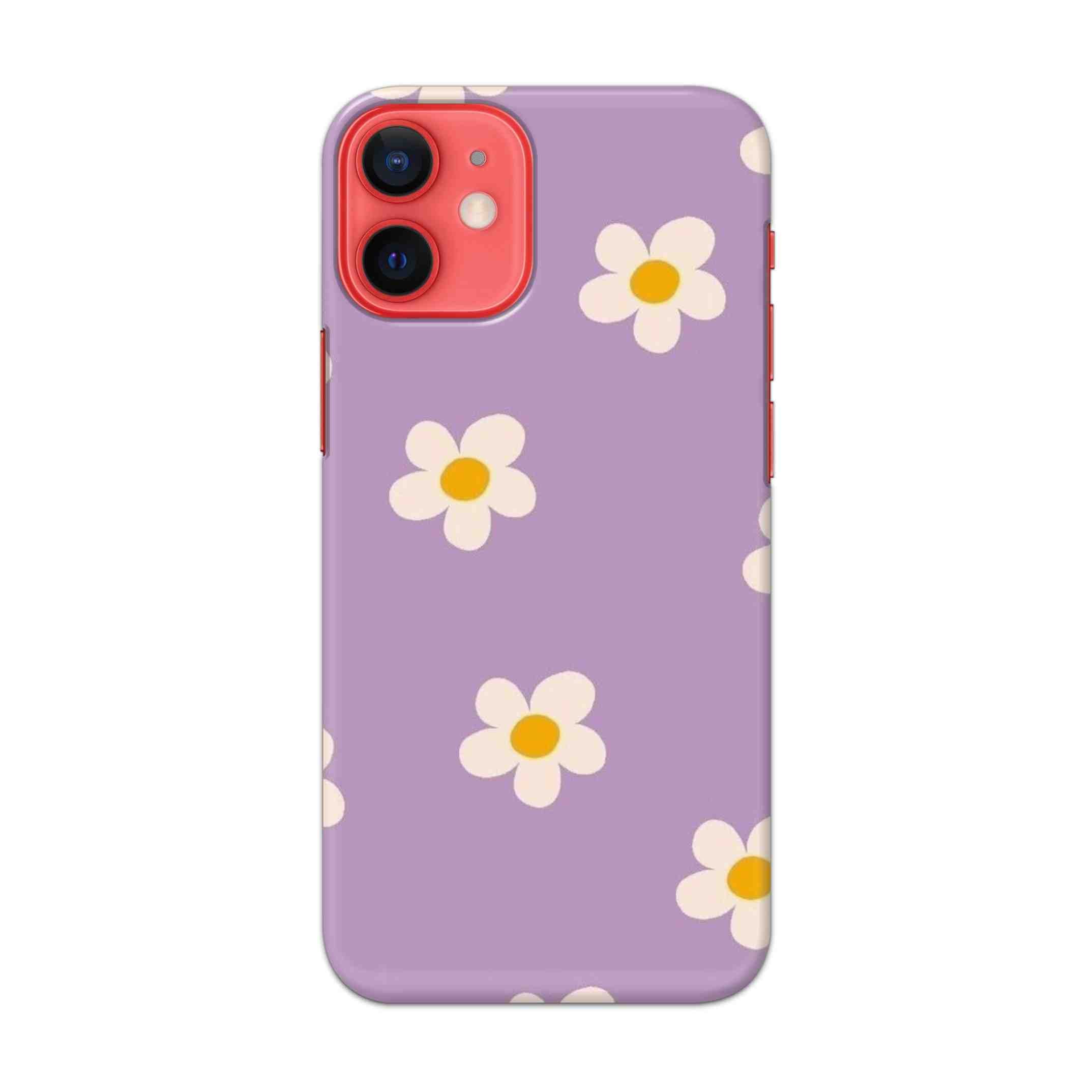 Buy Purple Flower Hard Back Mobile Phone Case Cover For Apple iPhone 12 Online