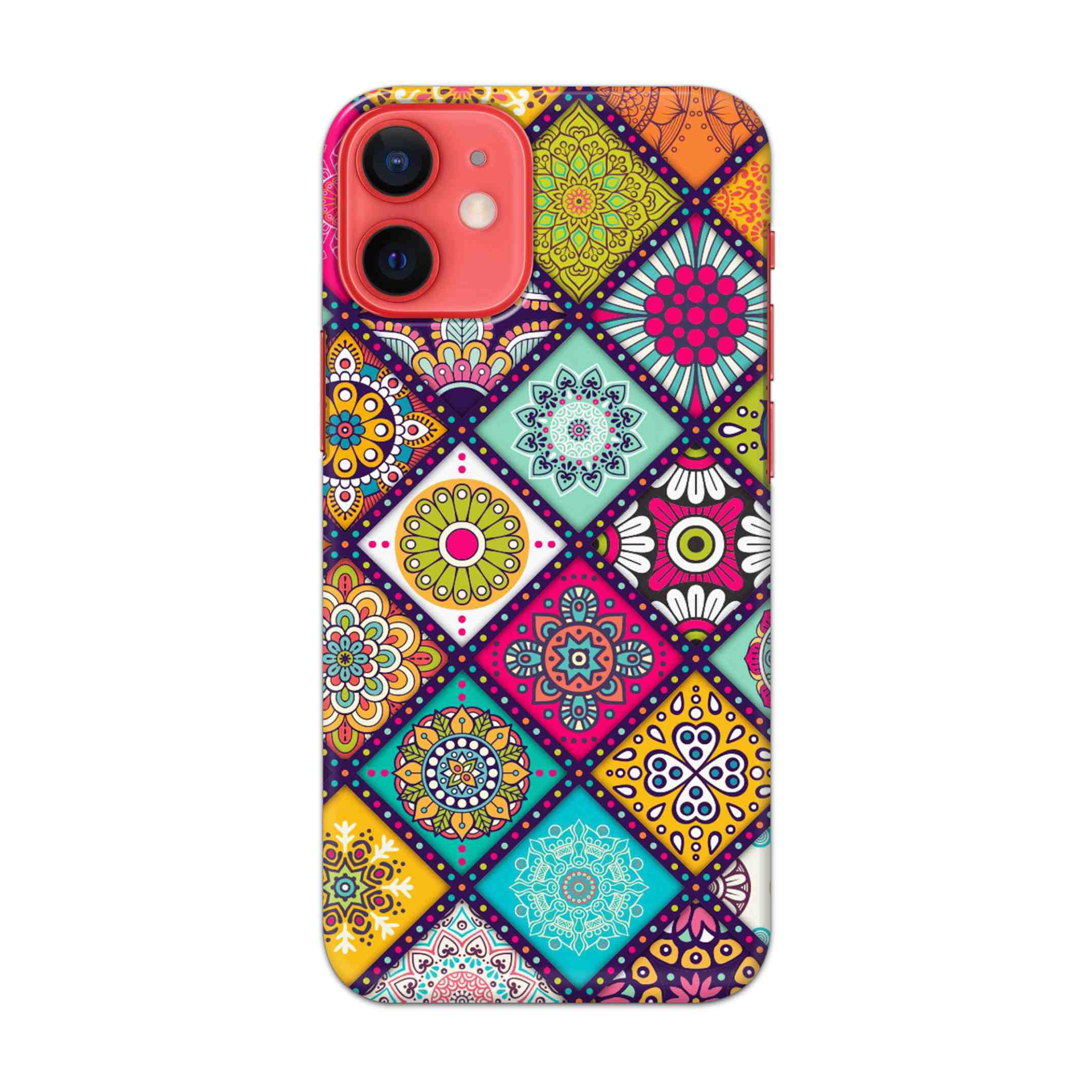 Buy Mandala Texture Hard Back Mobile Phone Case Cover For Apple iPhone 12 Online