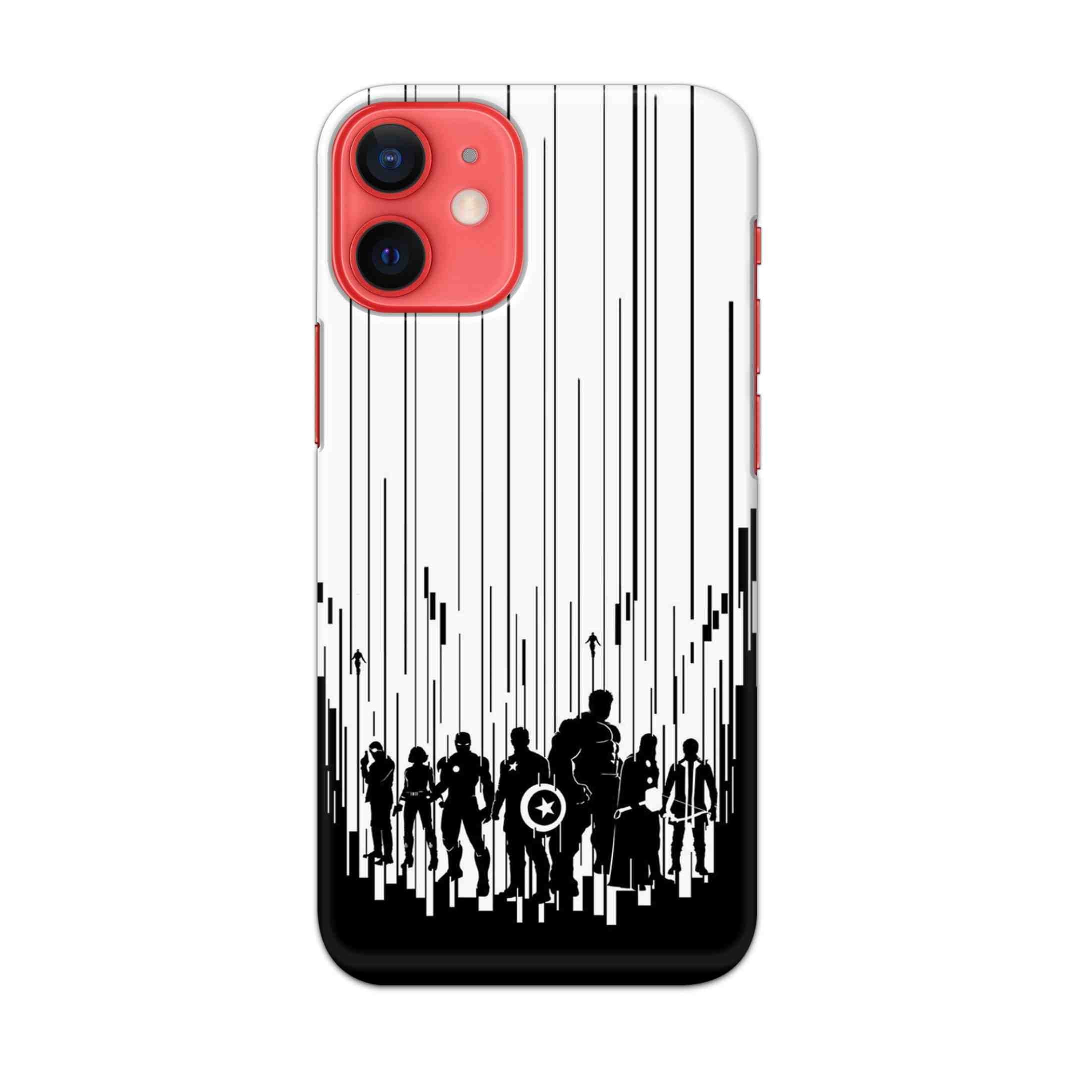Buy Black And White Avanegers Hard Back Mobile Phone Case/Cover For Apple iPhone 12 mini Online