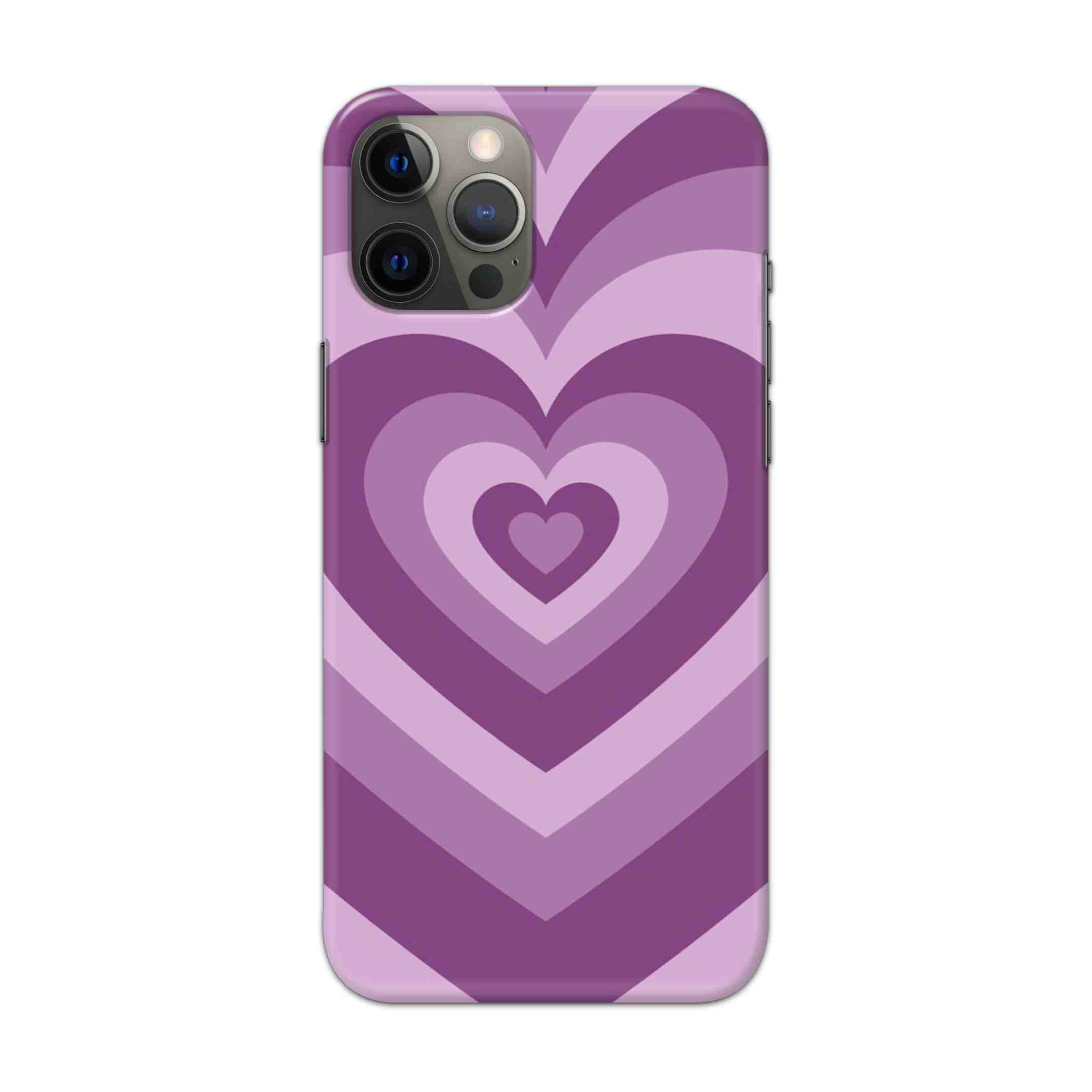 Buy Purple Heart Hard Back Mobile Phone Case Cover For Apple iPhone 12 pro Online