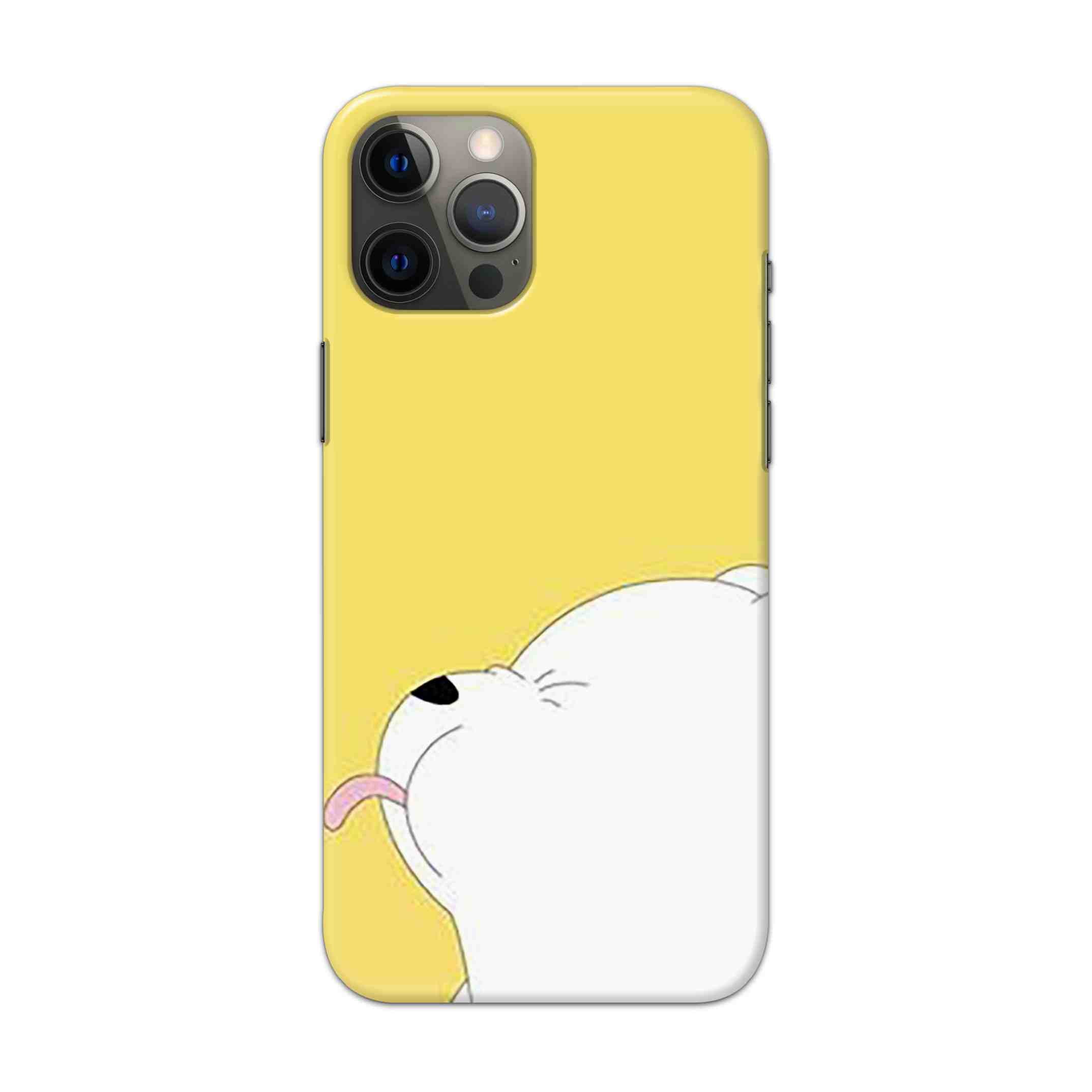 Buy White Bear In Yellow Hard Back Mobile Phone Case Cover For Apple iPhone 12 pro Online
