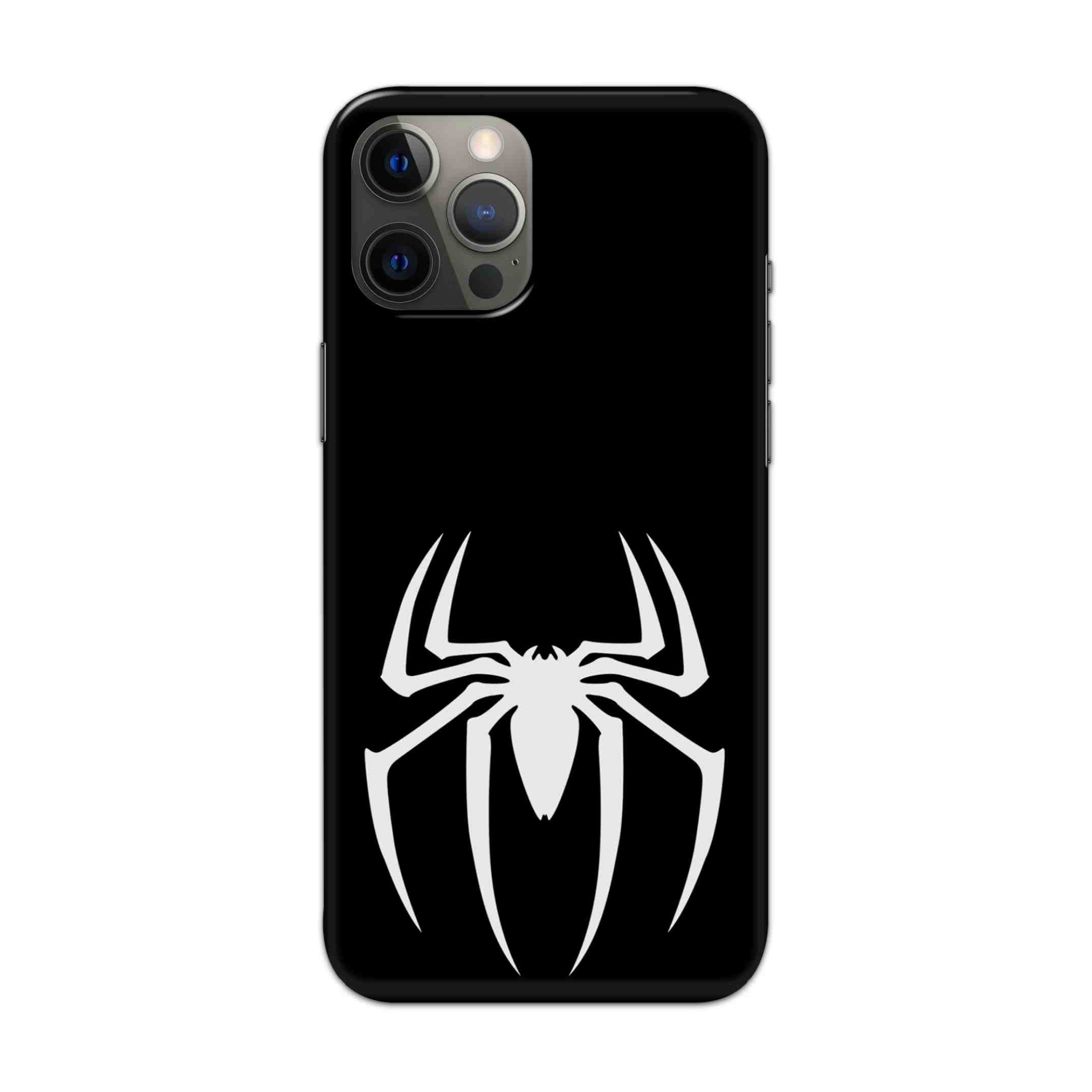 Buy Black Spiderman Logo Hard Back Mobile Phone Case/Cover For Apple iPhone 12 pro Online