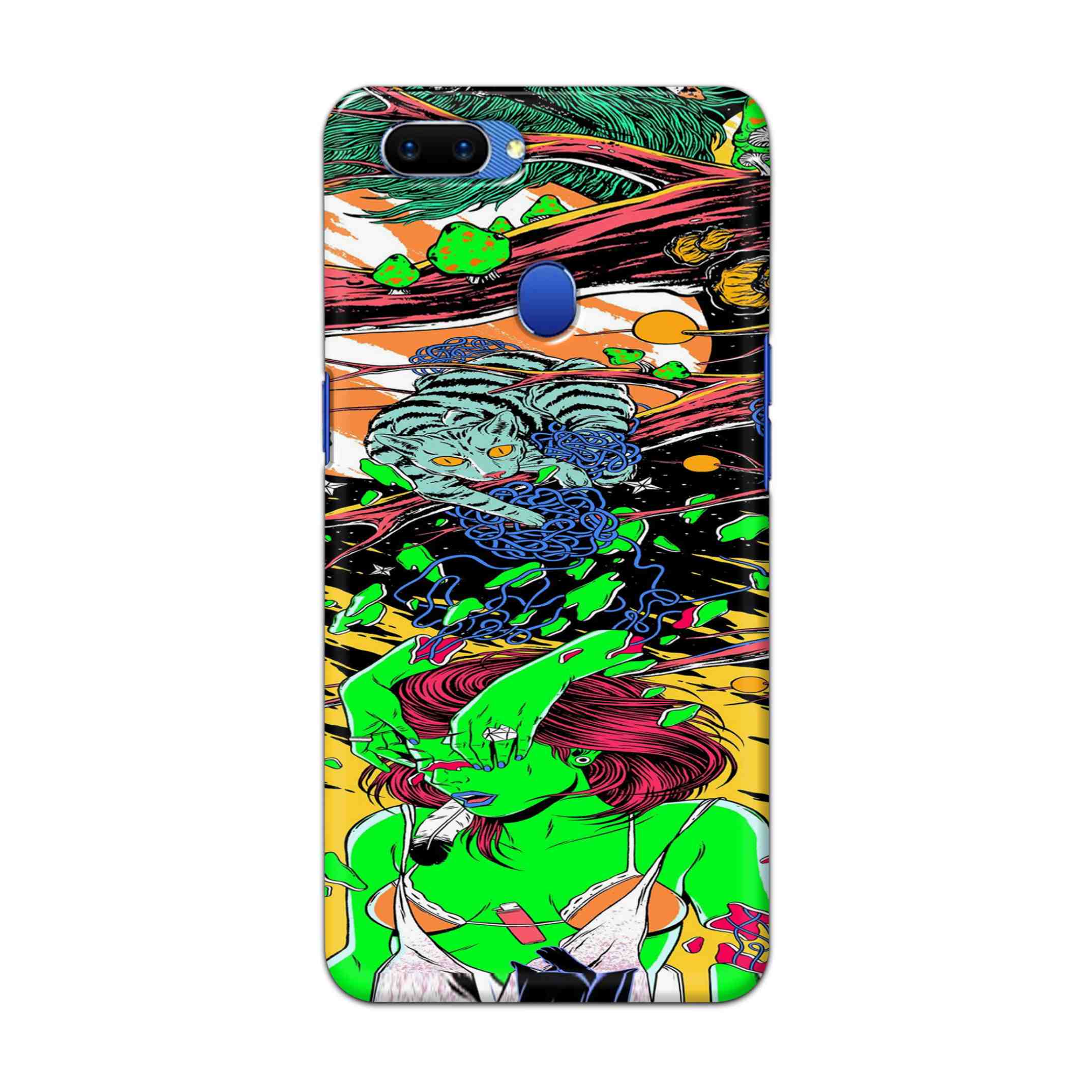 Buy Green Girl Art Hard Back Mobile Phone Case Cover For Oppo A5 Online