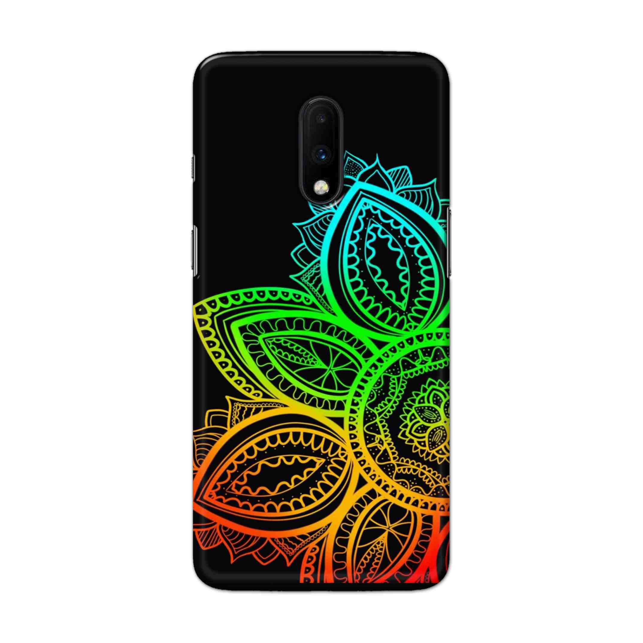 Buy Neon Mandala Hard Back Mobile Phone Case Cover For OnePlus 7 Online