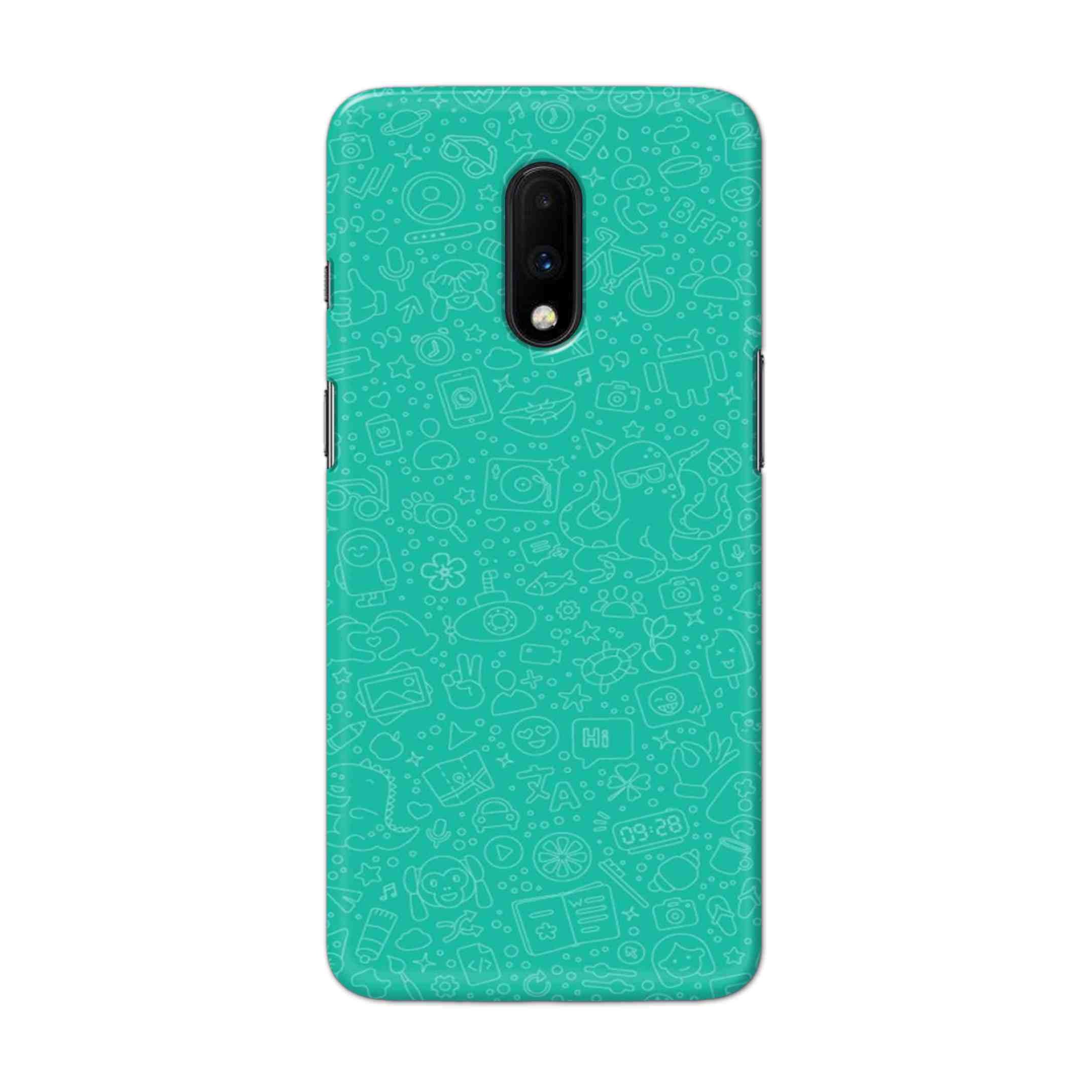 Buy Whatsapp Hard Back Mobile Phone Case Cover For OnePlus 7 Online
