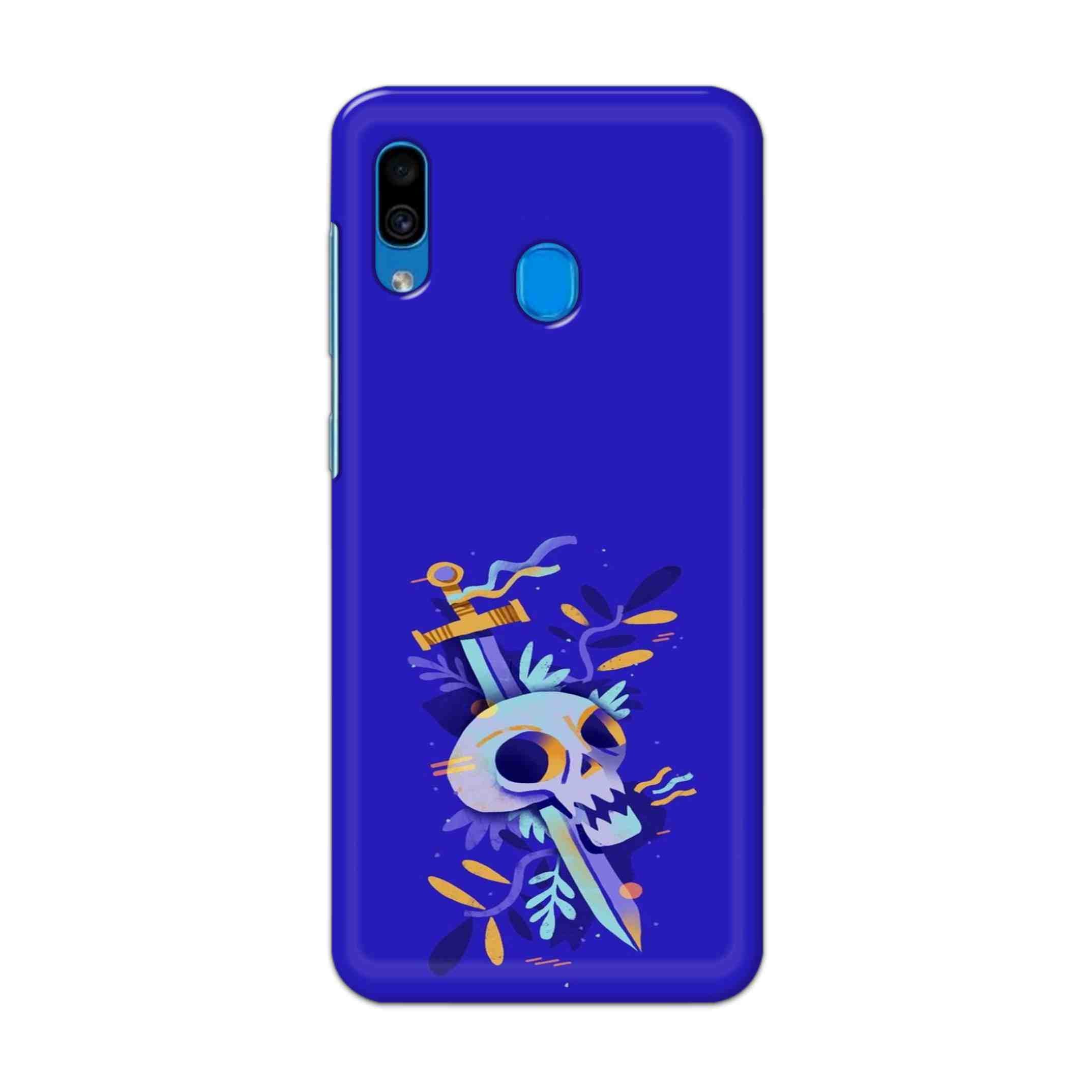 Buy Blue Skull Hard Back Mobile Phone Case Cover For Samsung Galaxy A30 Online