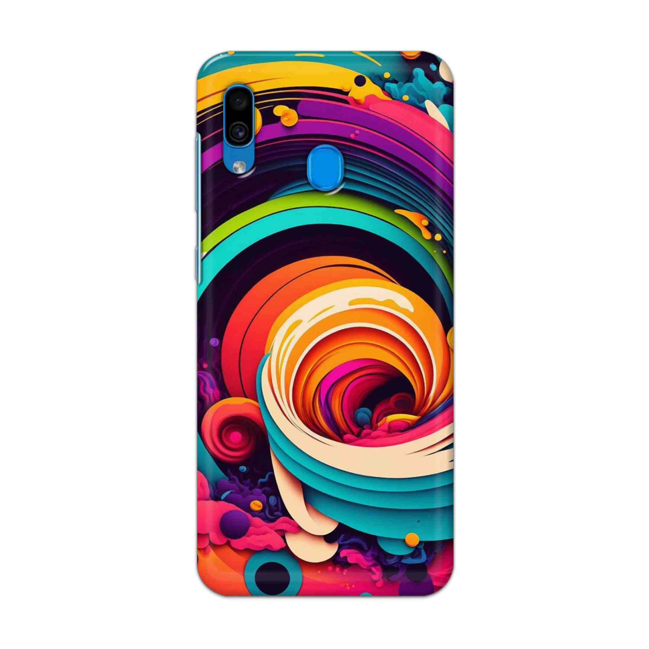 Buy Colour Circle Hard Back Mobile Phone Case Cover For Samsung Galaxy A30 Online