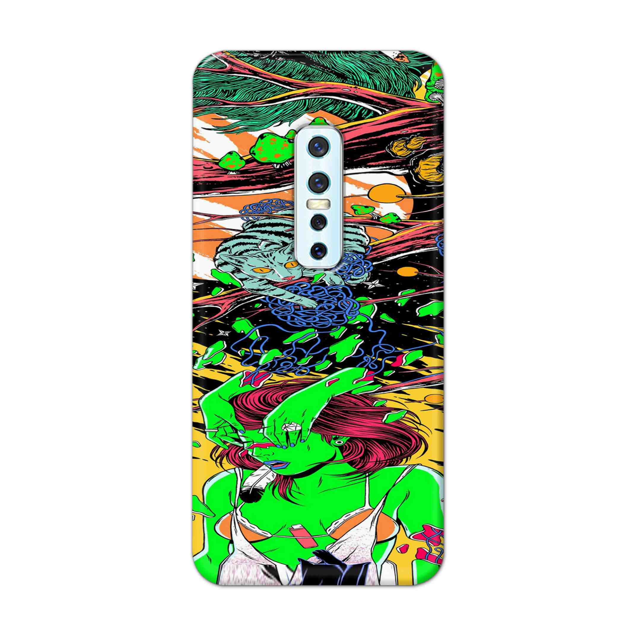 Buy Green Girl Art Hard Back Mobile Phone Case Cover For Vivo V17 Pro Online