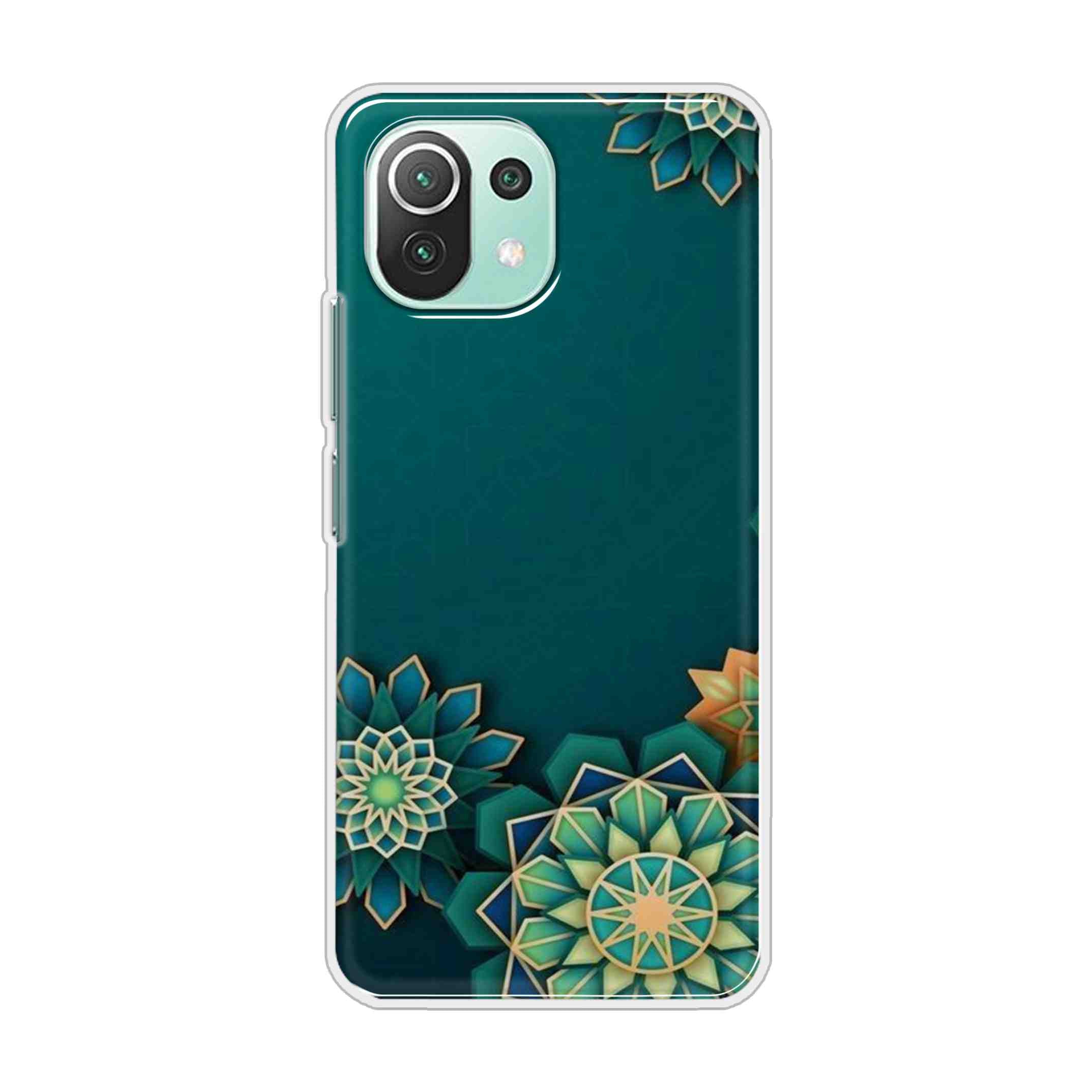 Buy Green Flower Hard Back Mobile Phone Case Cover For Mi 11 Lite 5G Online