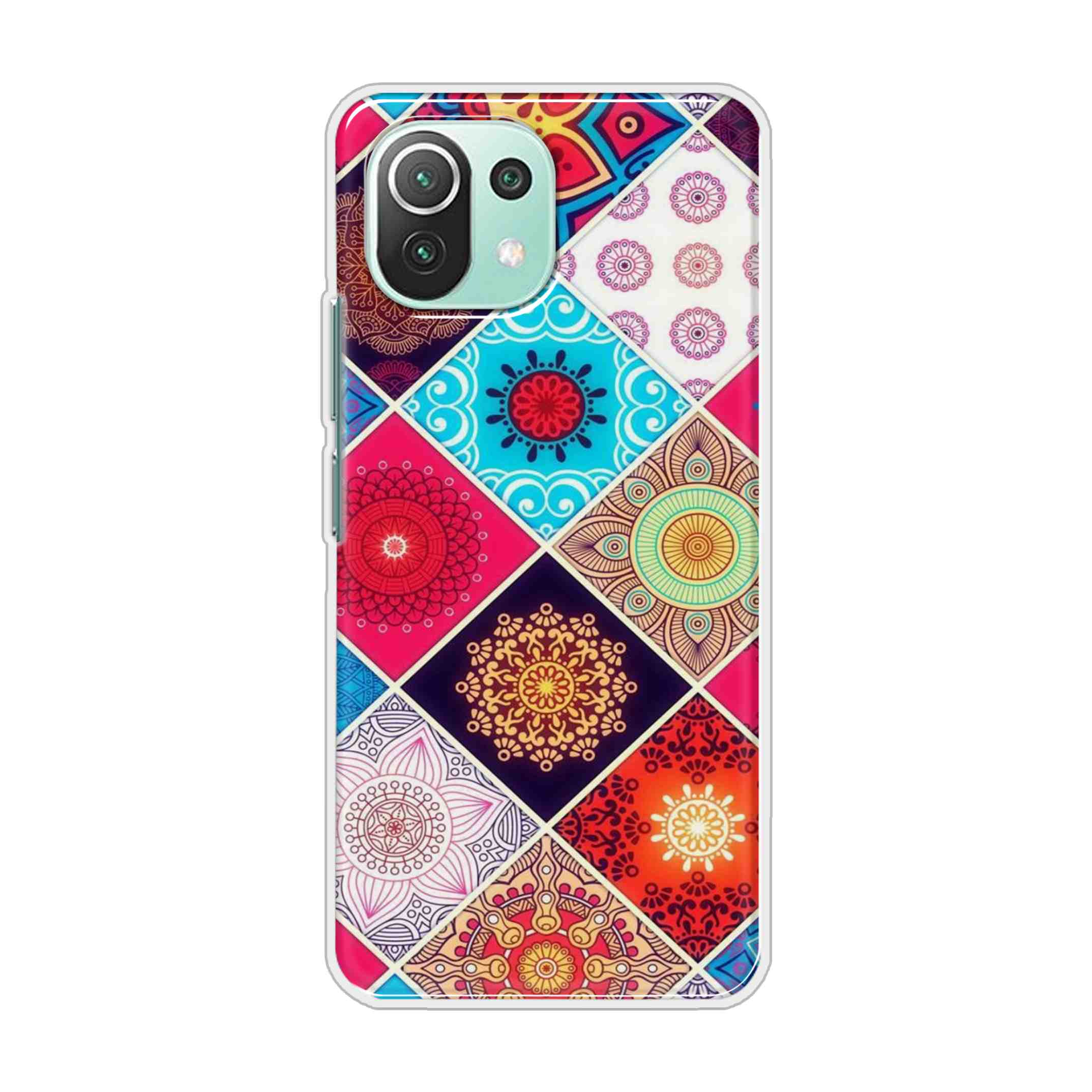 Buy Rainbow Mandala Hard Back Mobile Phone Case Cover For Mi 11 Lite 5G Online