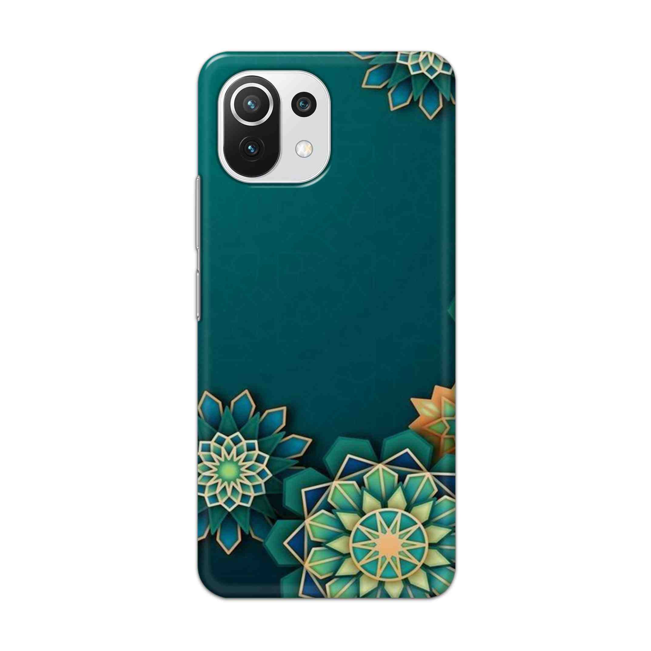 Buy Green Flower Hard Back Mobile Phone Case Cover For Mi 11 Lite NE 5G Online
