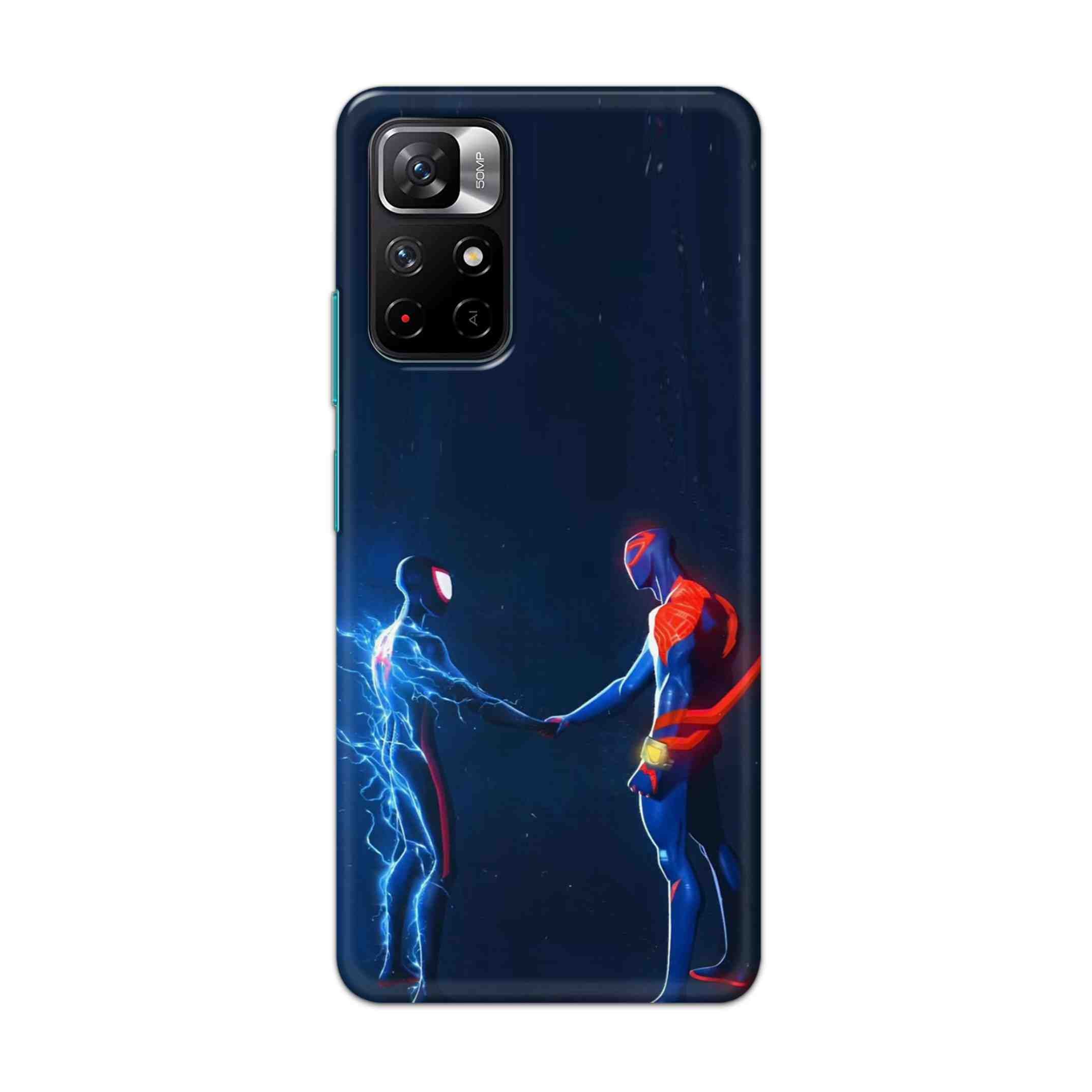 Buy Miles Morales Meet With Spiderman Hard Back Mobile Phone Case Cover For Mi Note 11T Online