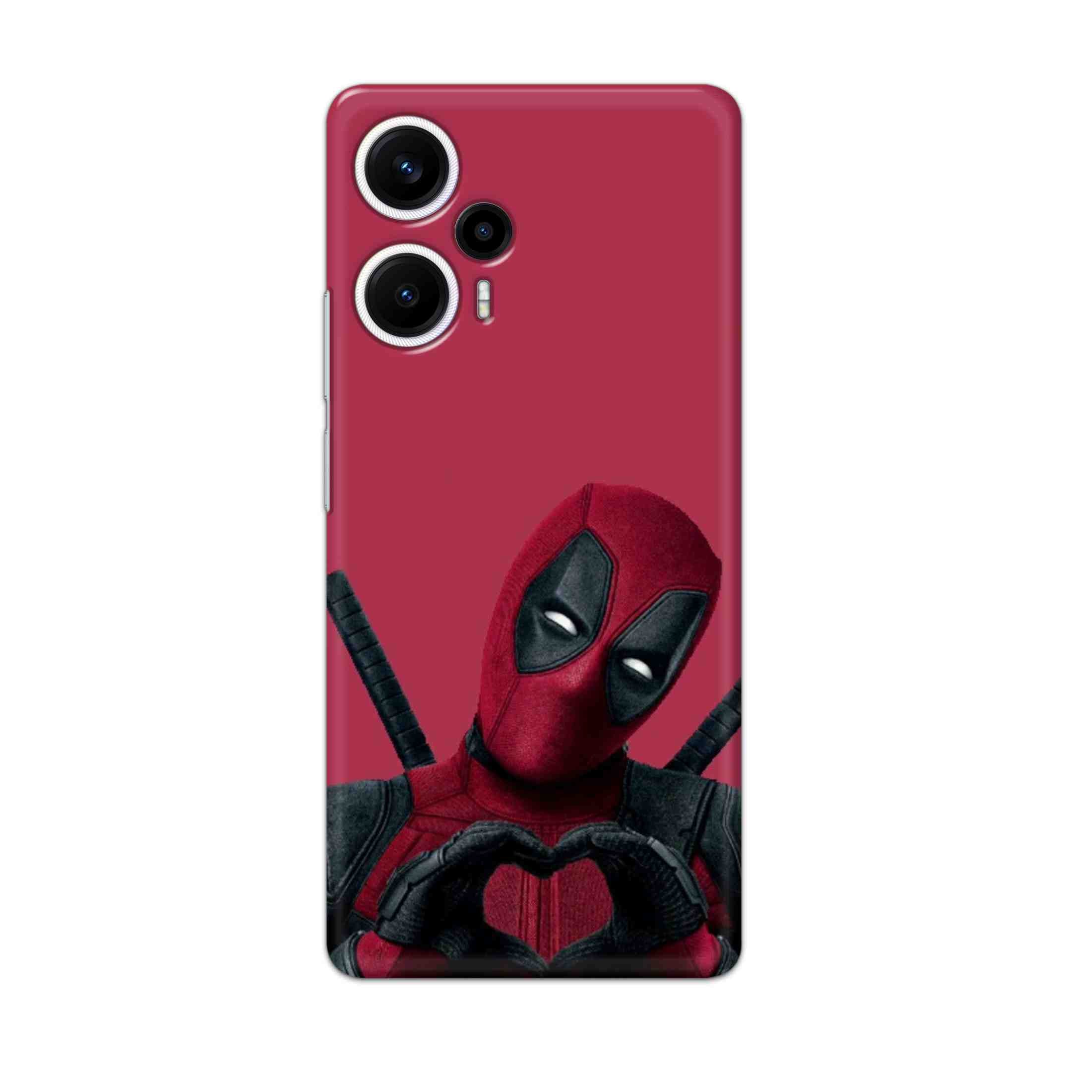 Buy Deadpool Heart Hard Back Mobile Phone Case/Cover For Poco F5 5G Online
