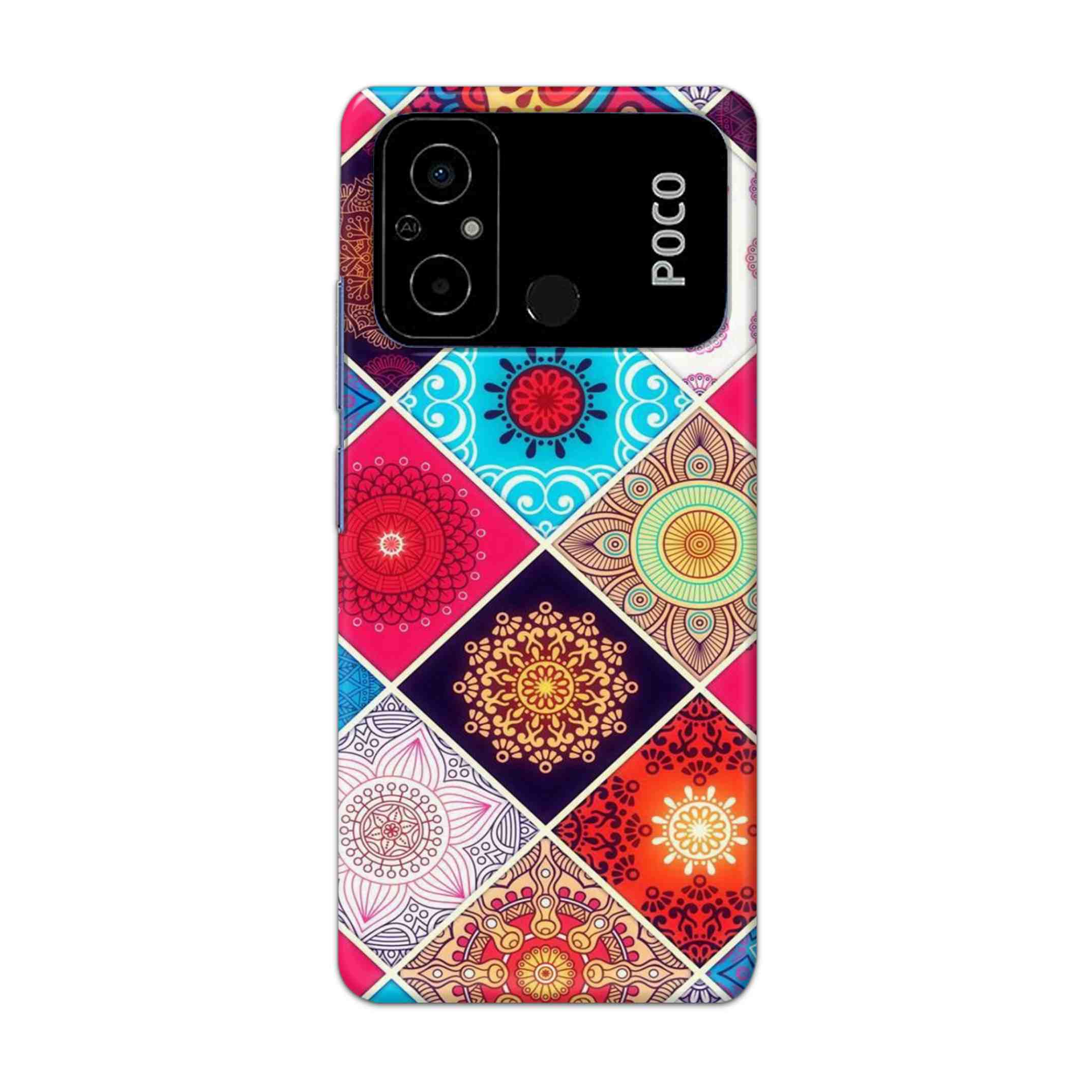 Buy Rainbow Mandala Hard Back Mobile Phone Case Cover For Poco C55 Online