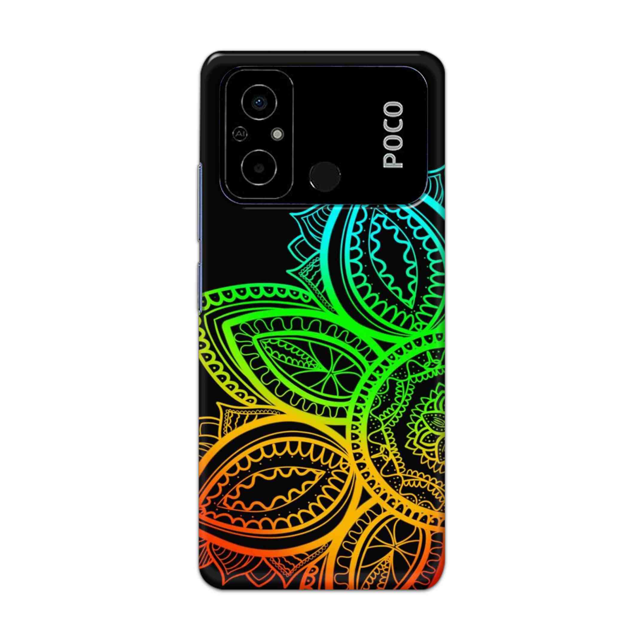 Buy Neon Mandala Hard Back Mobile Phone Case Cover For Poco C55 Online