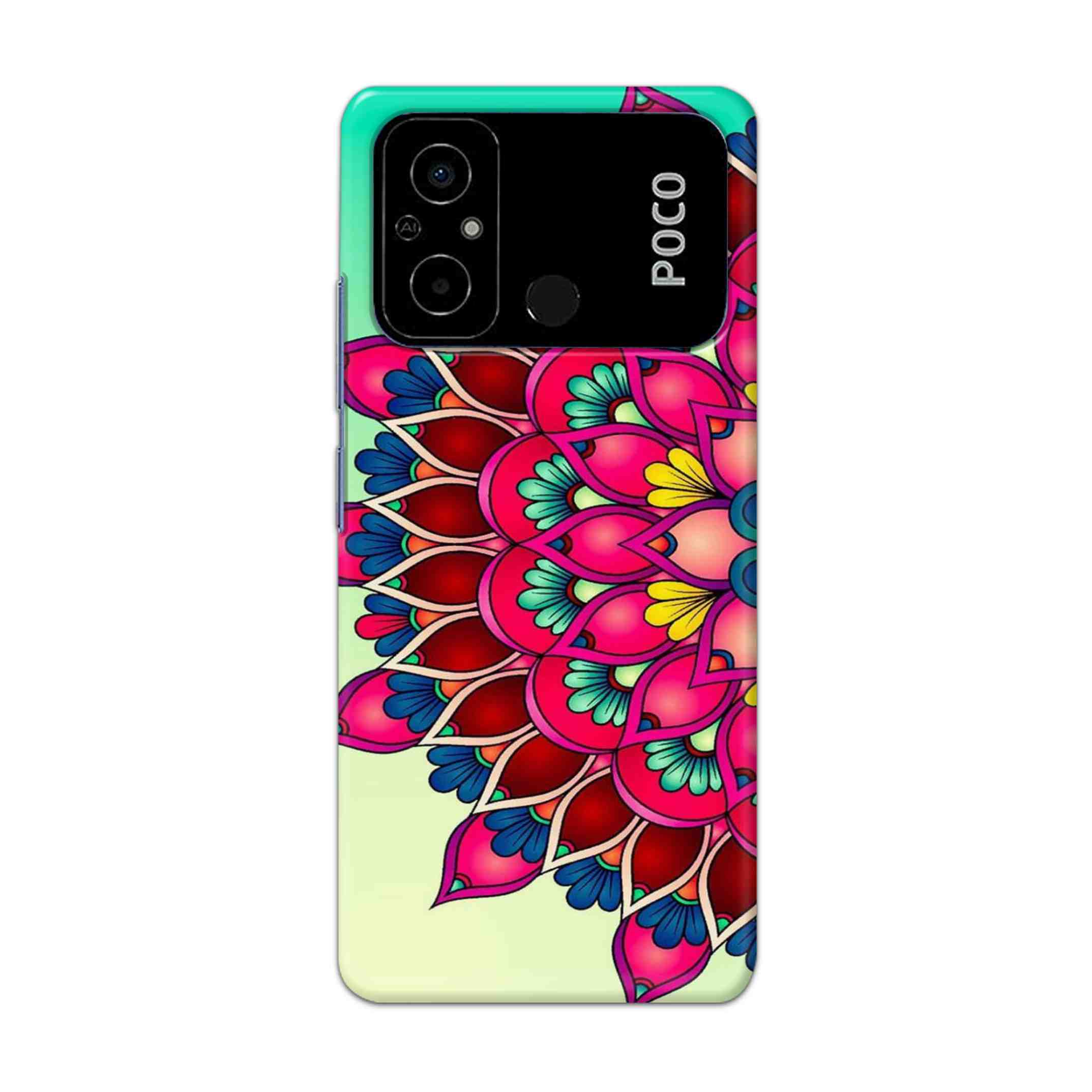 Buy Lotus Mandala Hard Back Mobile Phone Case Cover For Poco C55 Online