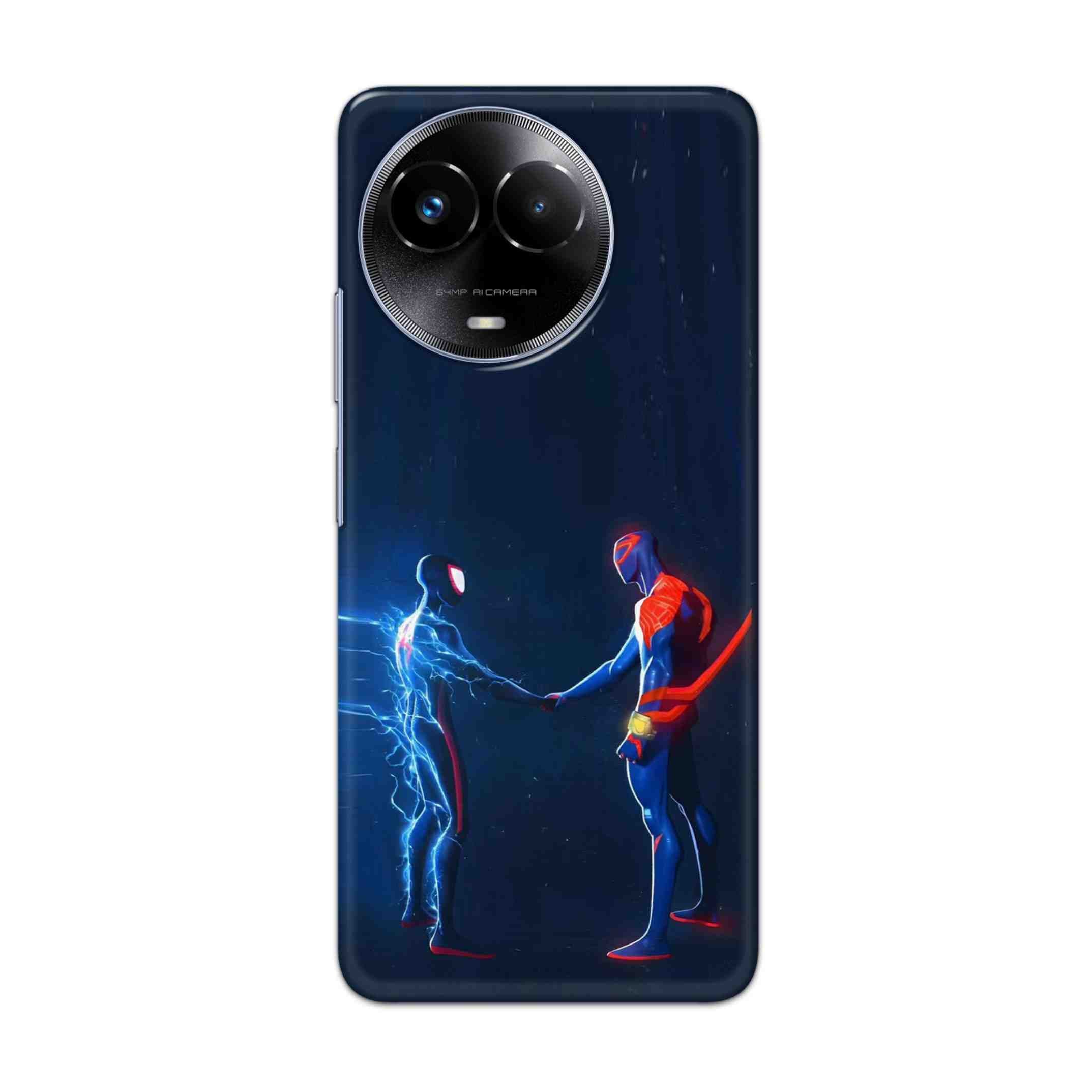 Buy Miles Morales Meet With Spiderman Hard Back Mobile Phone Case/Cover For Realme 11x 5G Online