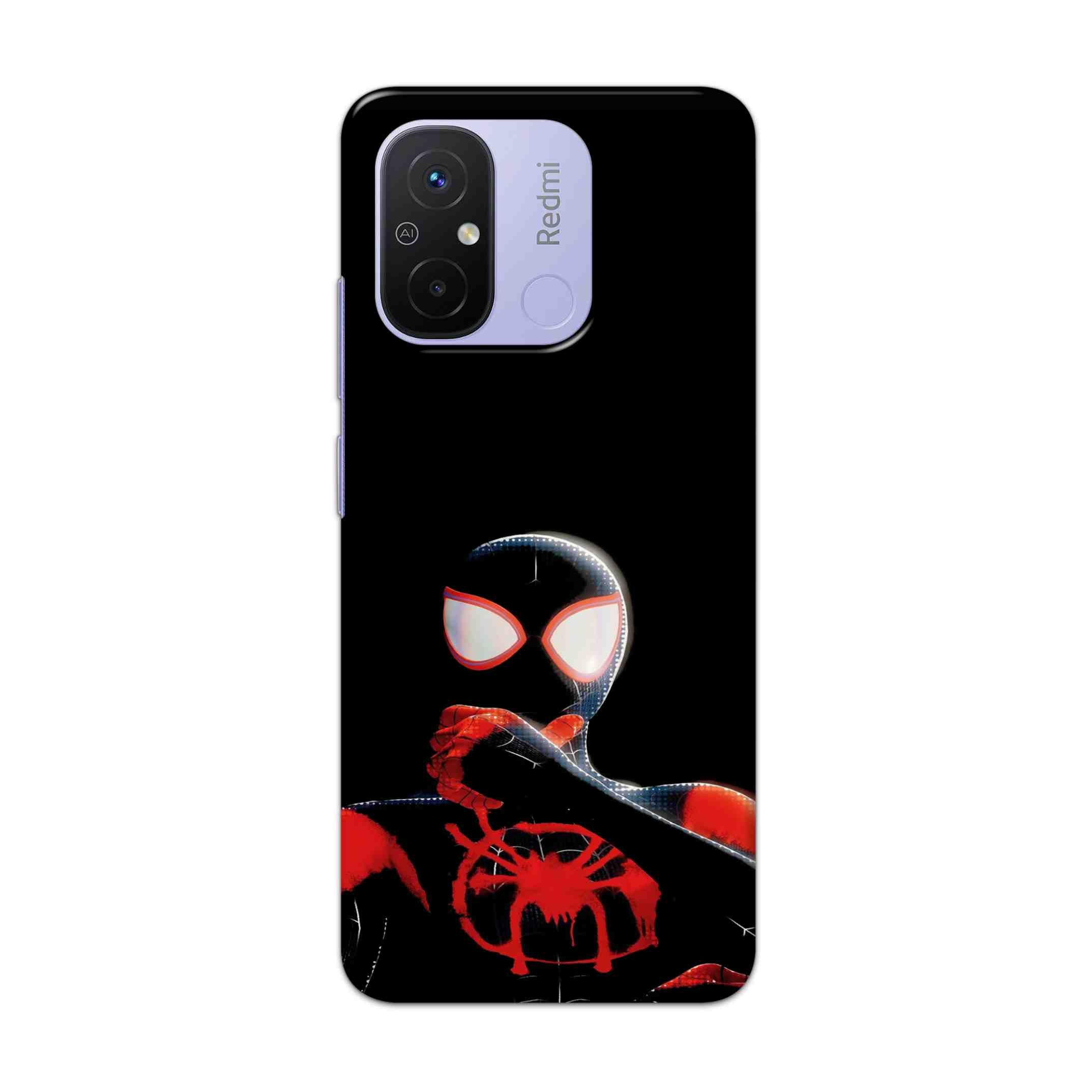 Buy Black Spiderman Hard Back Mobile Phone Case Cover For Redmi 12C Online