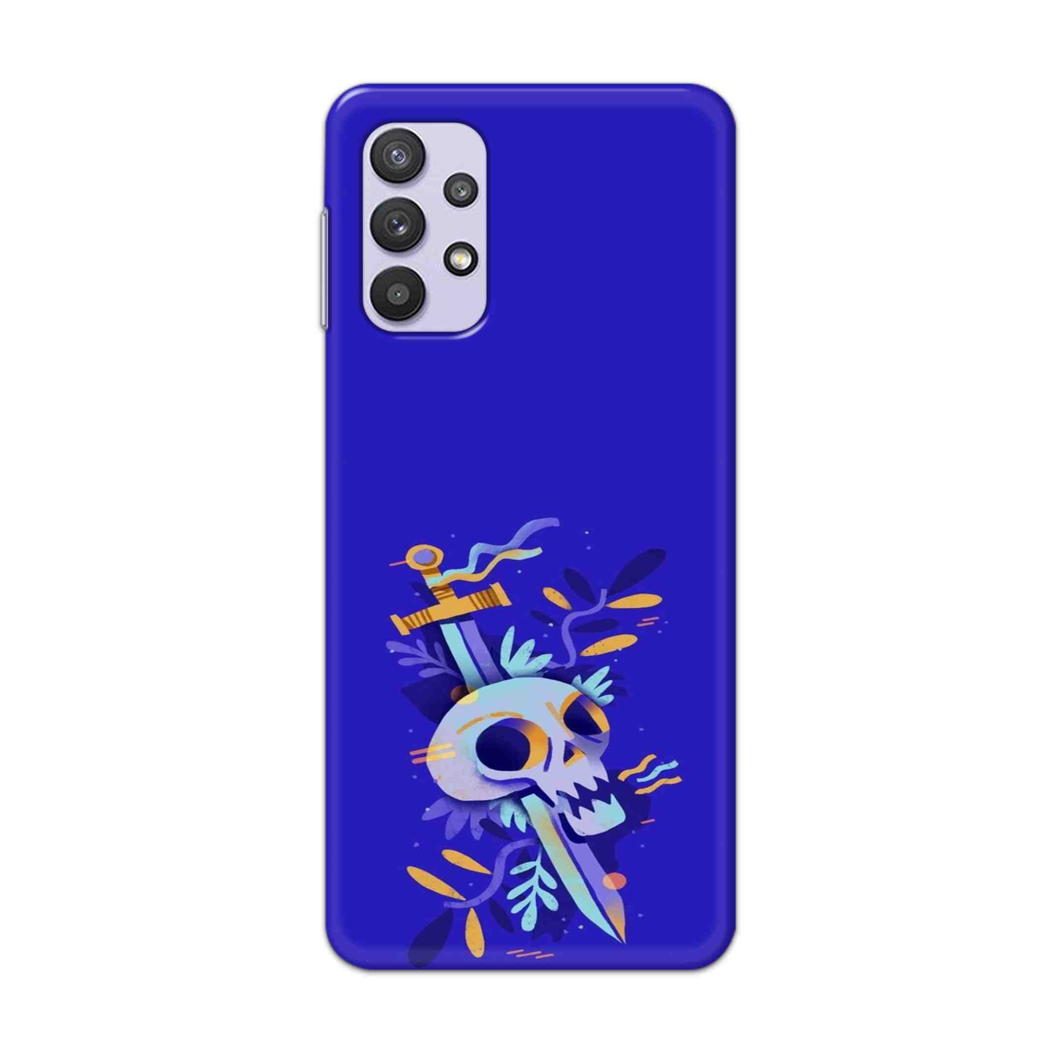 Buy Blue Skull Hard Back Mobile Phone Case Cover For Samsung A32 4G Online