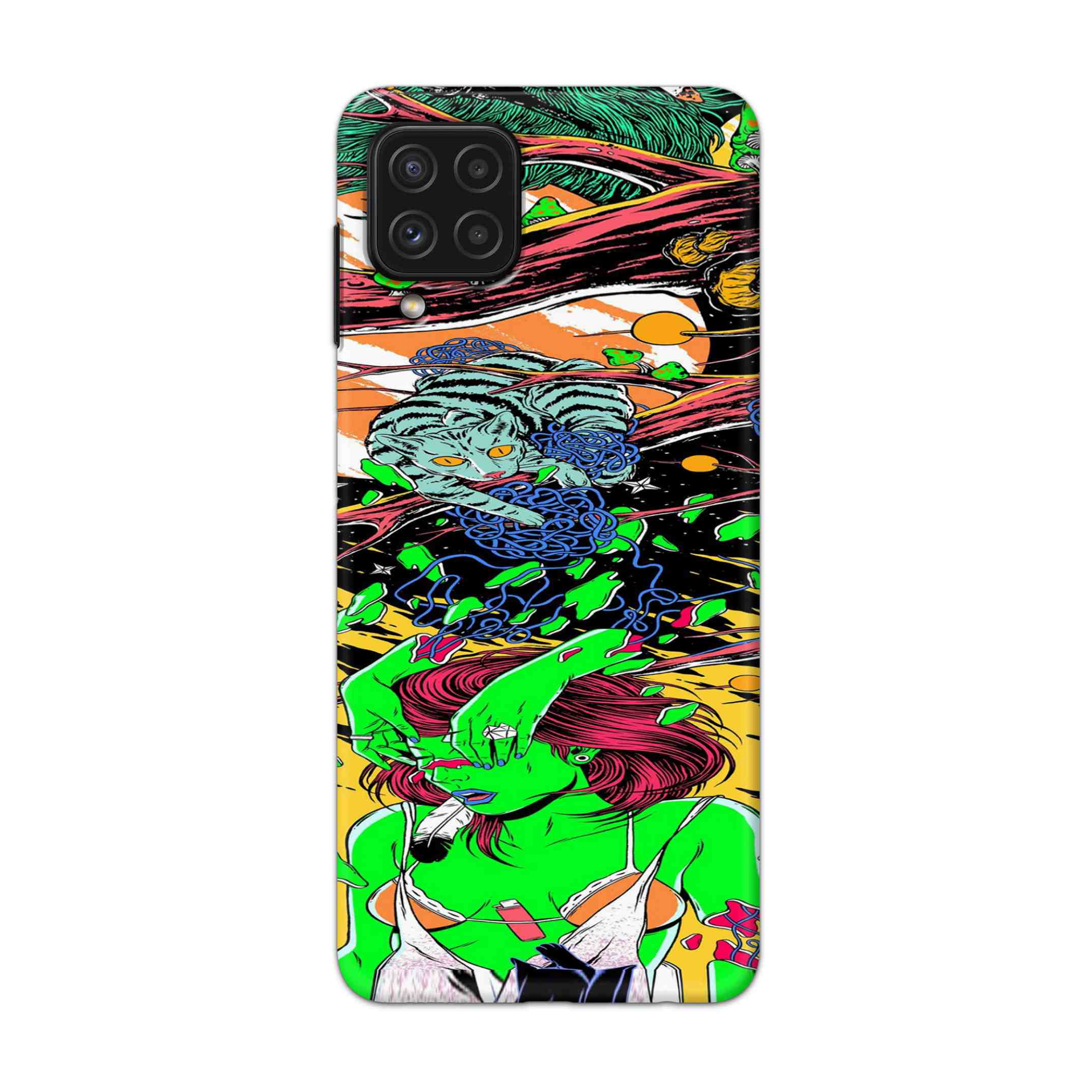 Buy Green Girl Art Hard Back Mobile Phone Case Cover For Samsung Galaxy A22 Online
