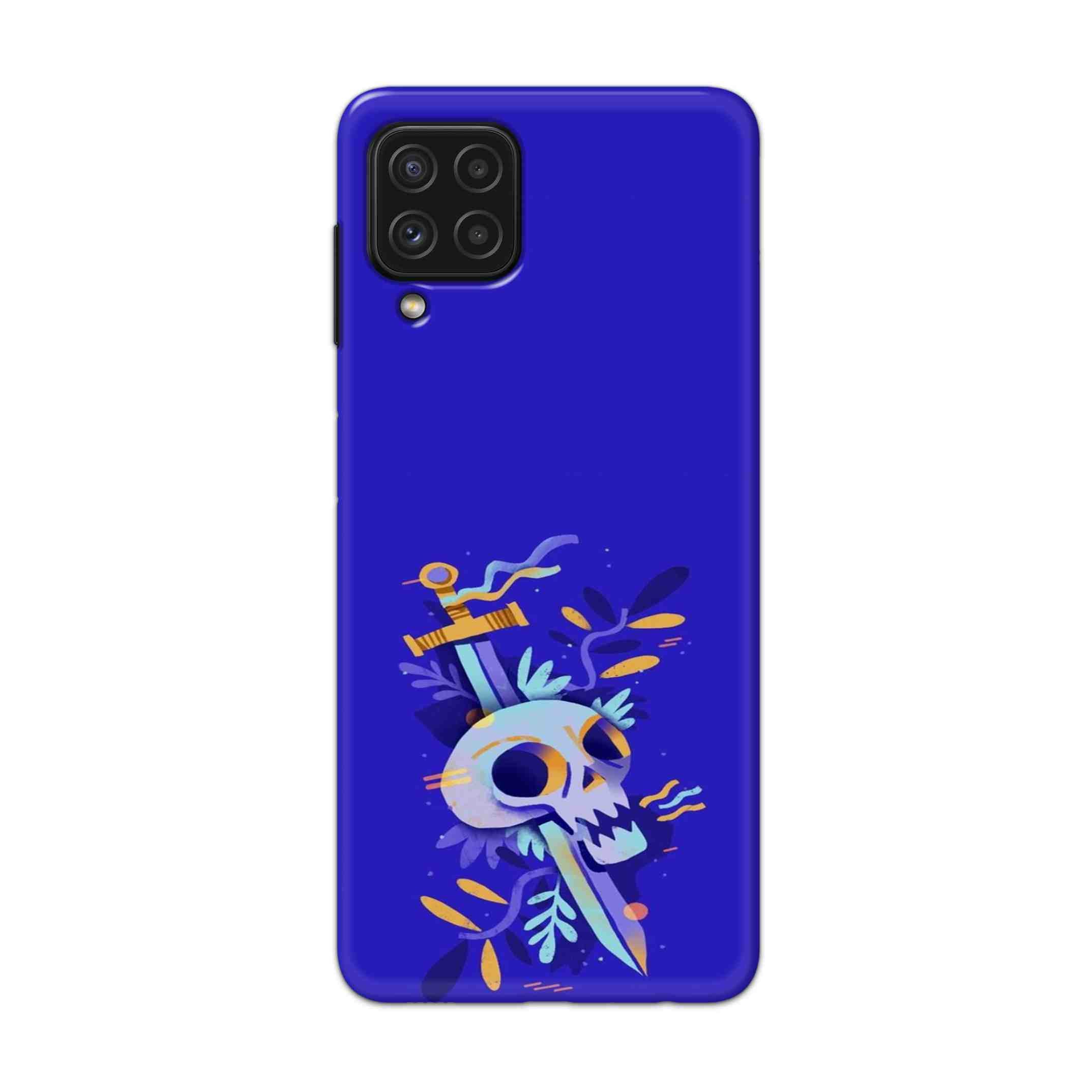Buy Blue Skull Hard Back Mobile Phone Case Cover For Samsung Galaxy A22 Online