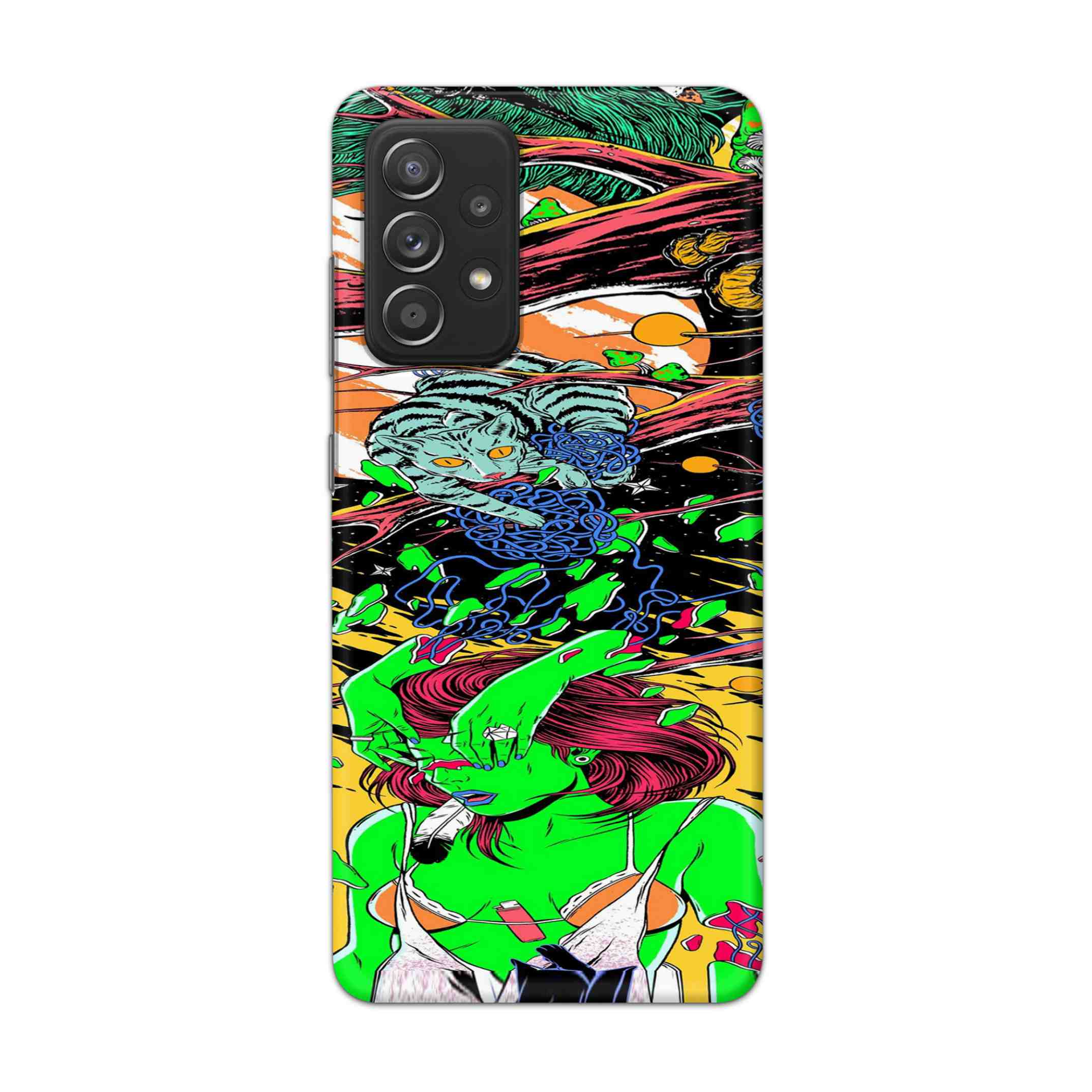 Buy Green Girl Art Hard Back Mobile Phone Case Cover For Samsung Galaxy A52 Online