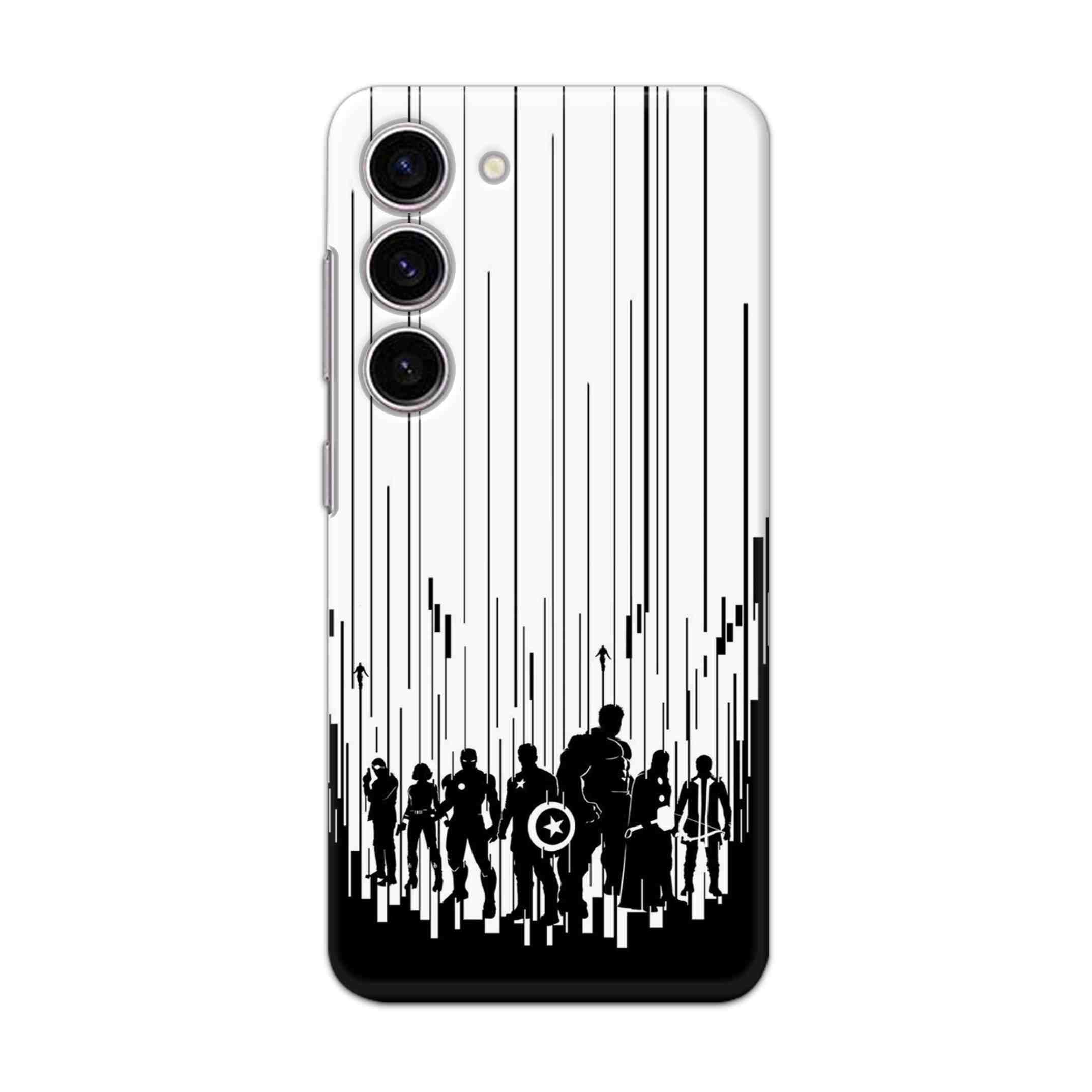 Buy Black And White Avanegers Hard Back Mobile Phone Case/Cover For Samsung Galaxy S23 Plus Online