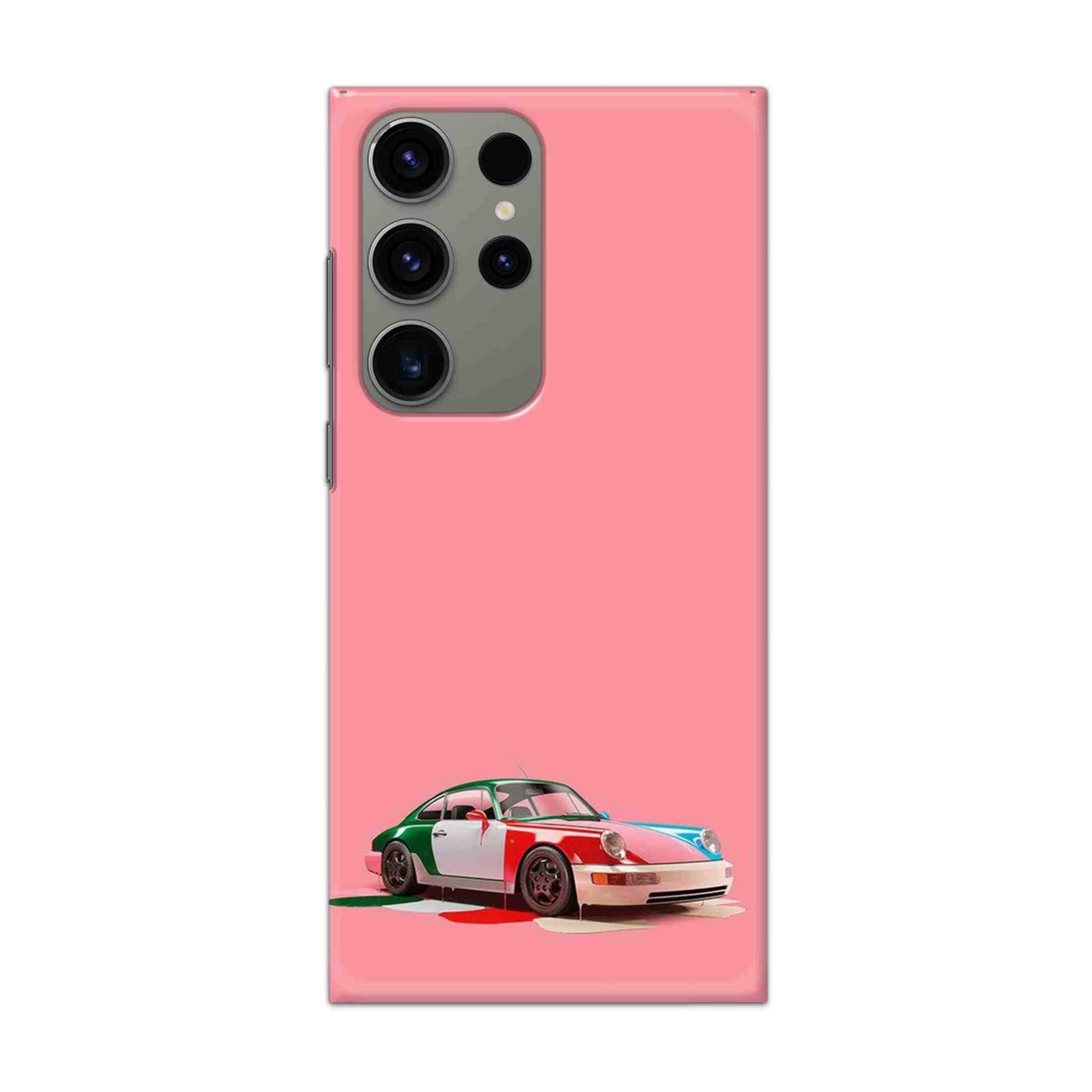 Buy Pink Porche Hard Back Mobile Phone Case Cover For Samsung Galaxy S23 Ultra Online