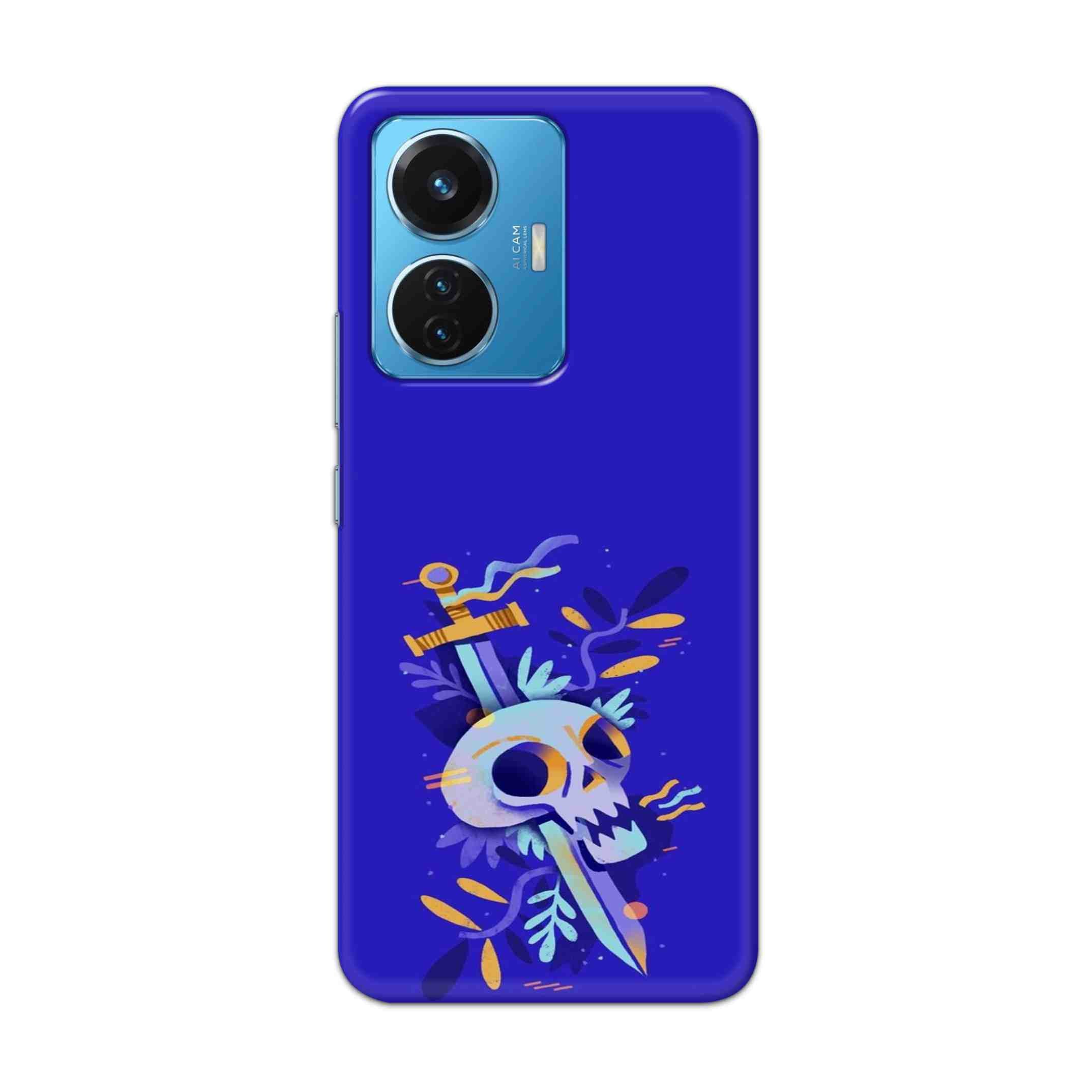 Buy Blue Skull Hard Back Mobile Phone Case Cover For Vivo T1 44W Online