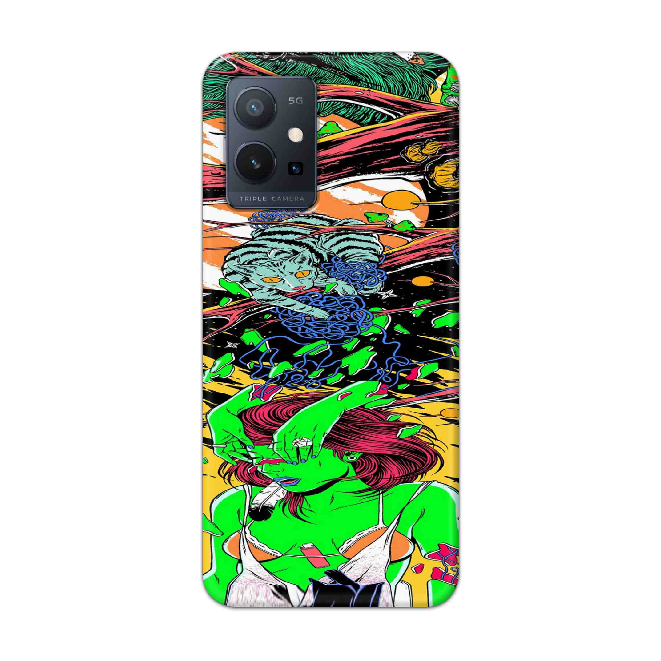Buy Green Girl Art Hard Back Mobile Phone Case Cover For Vivo T1 5G Online